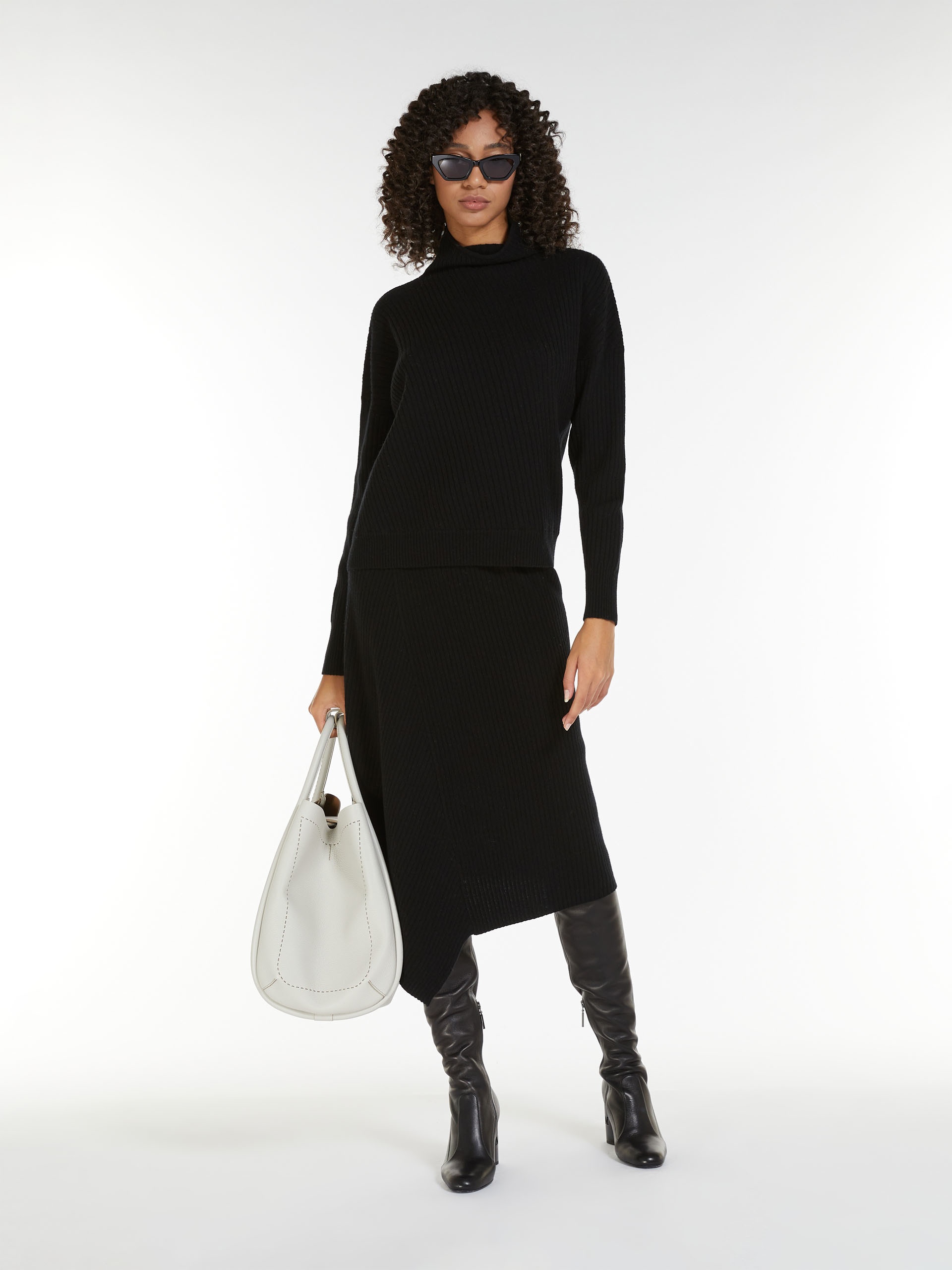 VERNA Wool and cashmere yarn skirt - 2