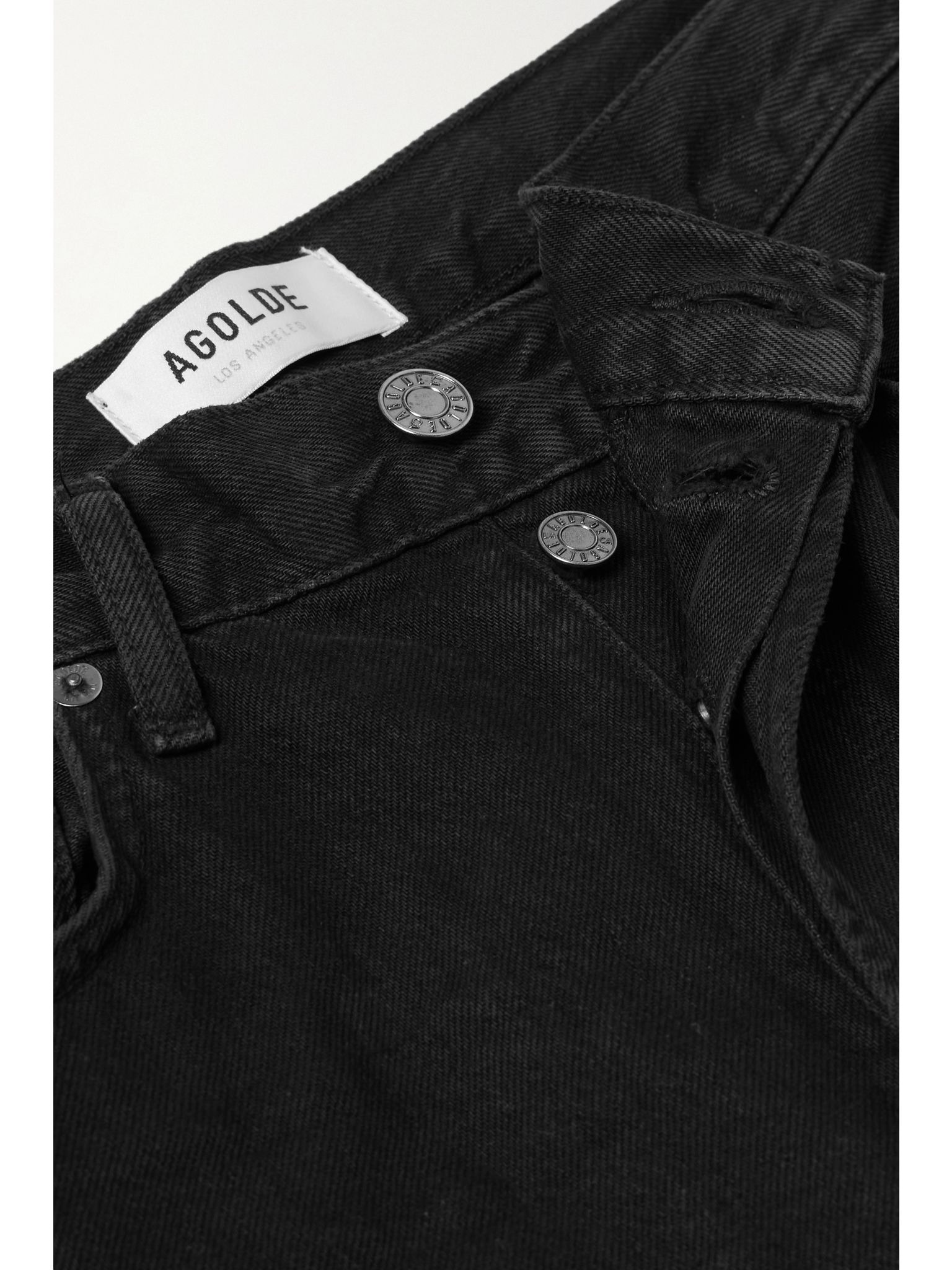 '90s Pinch Waist high-rise straight-leg recycled jeans Black - 5