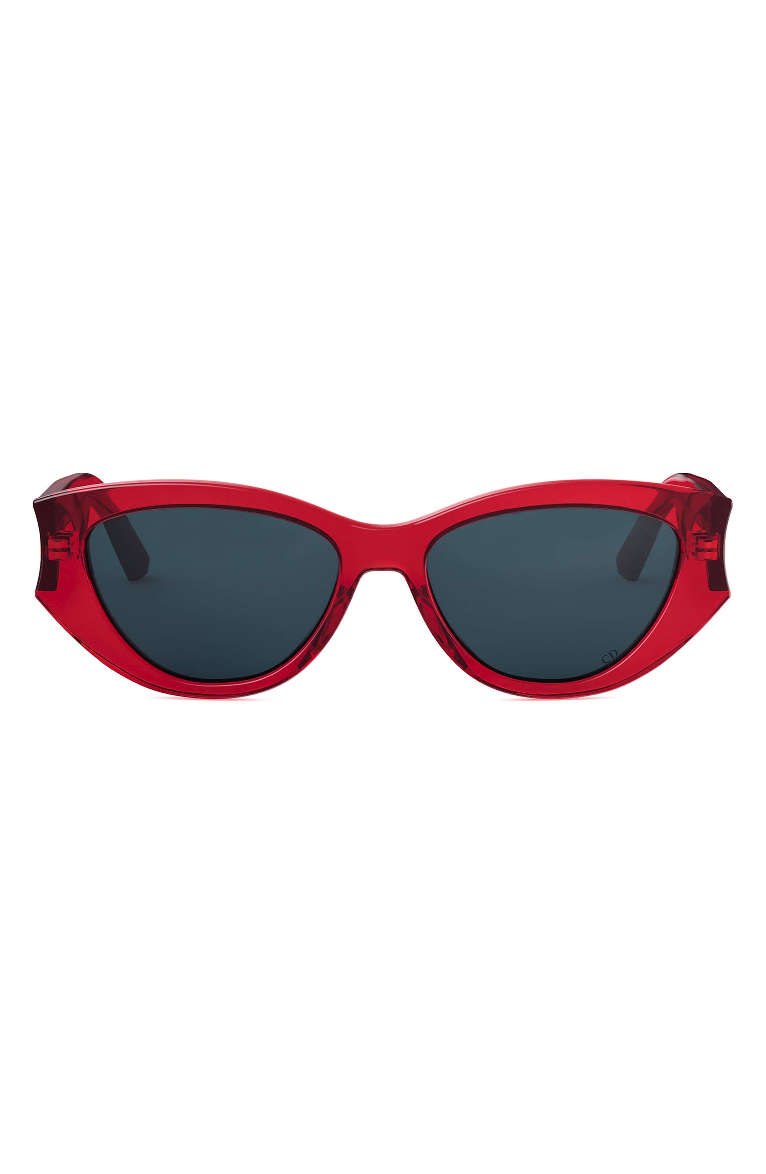 'DiorGlow B1I 53mm Cat Eye Sunglasses in Shiny Bordeaux /Blue at Nordstrom - 1