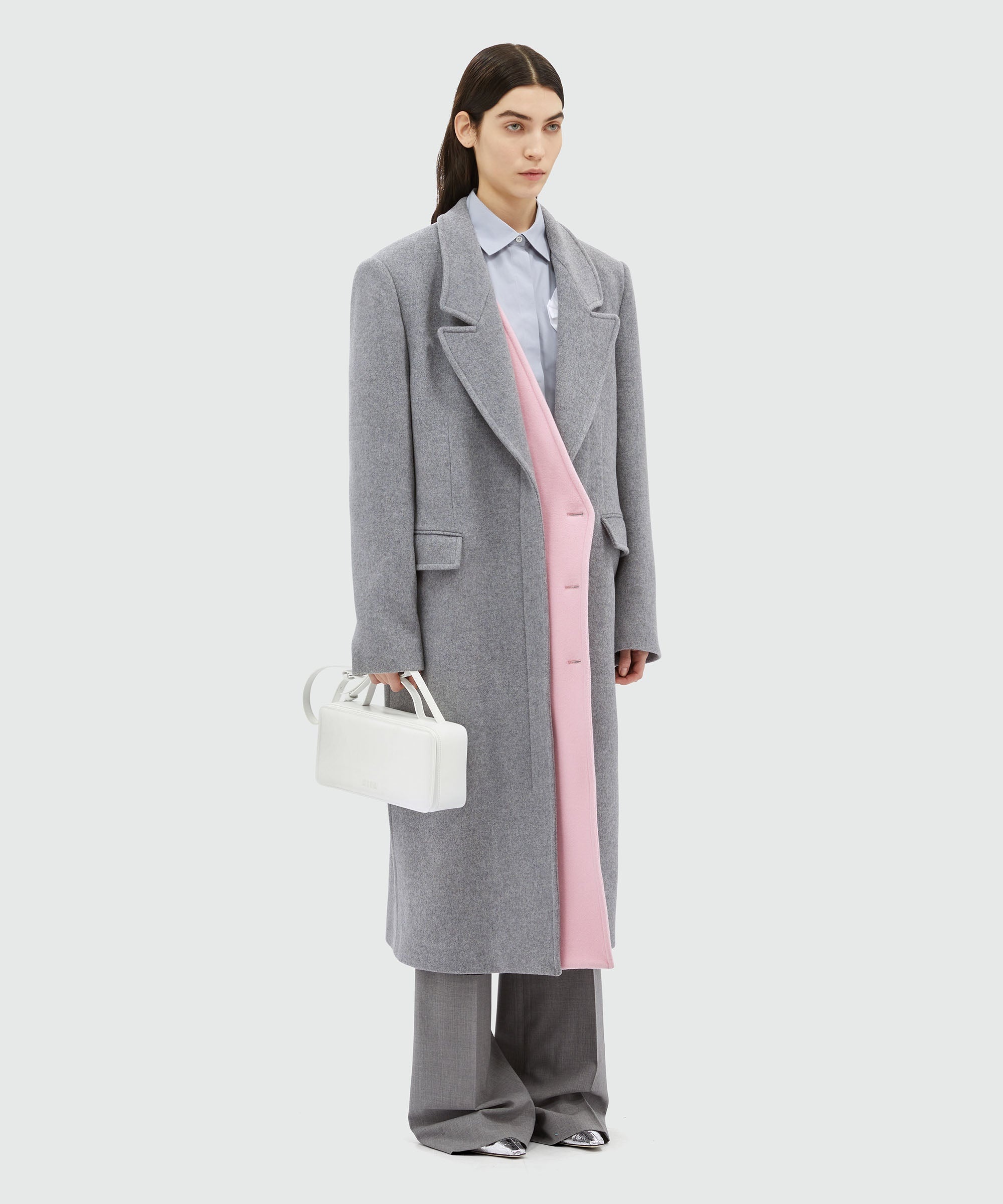 Blended wool double-layer coat - 4