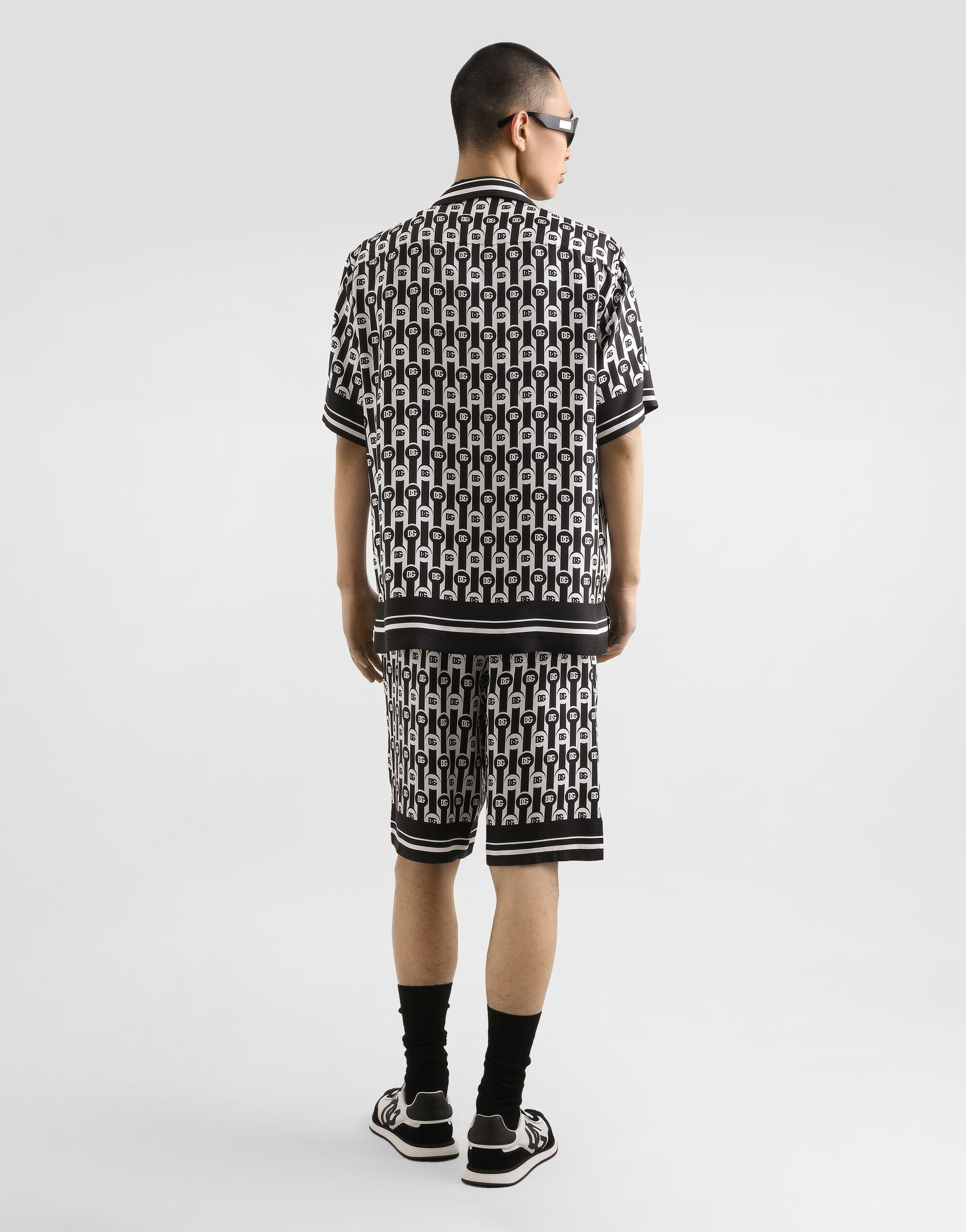 Silk twill bermuda shorts - 3