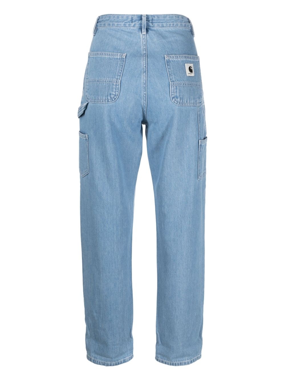 mid-rise tapered-leg jeans - 2