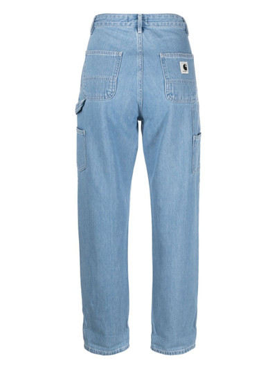 Carhartt mid-rise tapered-leg jeans outlook