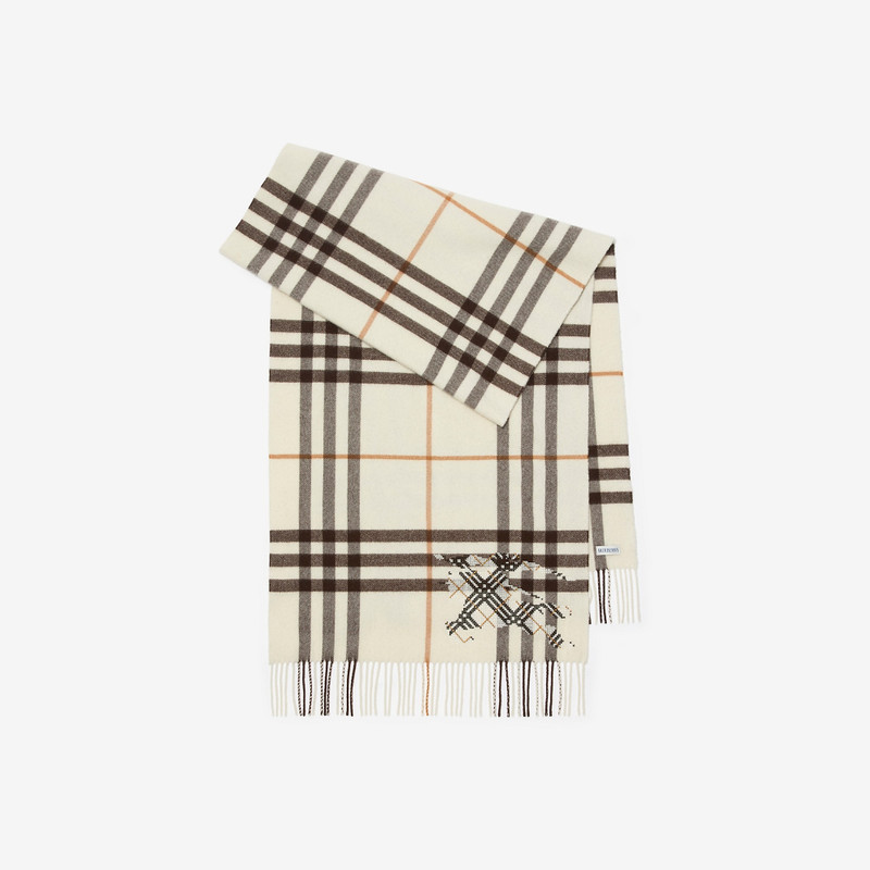 Wide Cross Stitch EKD Check Cashmere Scarf 1