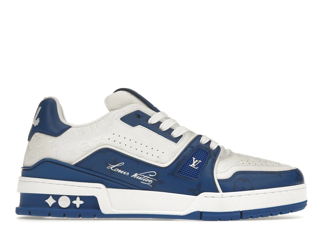 Louis Vuitton Trainer #54 Signature Blue White - 1