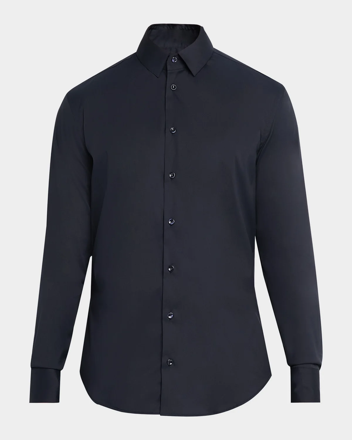 Men & apos;s Solid Stretch Poplin Sport Shirt - 1