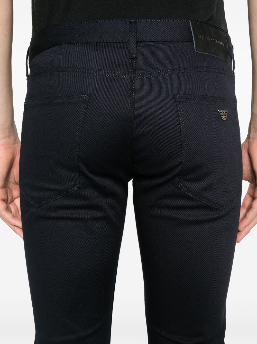logo-plaque slim-fit jeans - 5