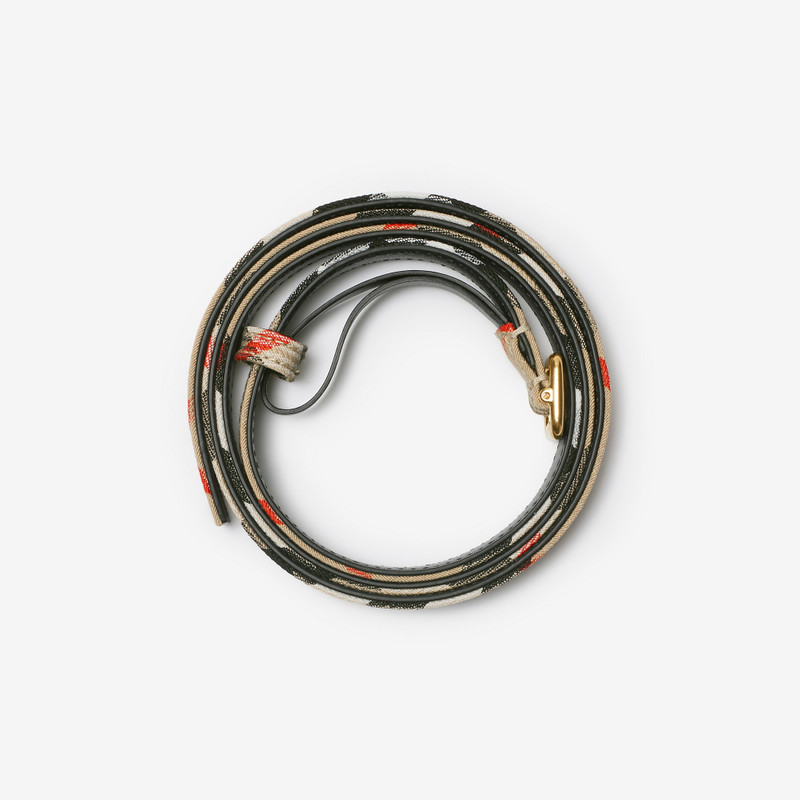 Thin Check B Buckle Belt 3