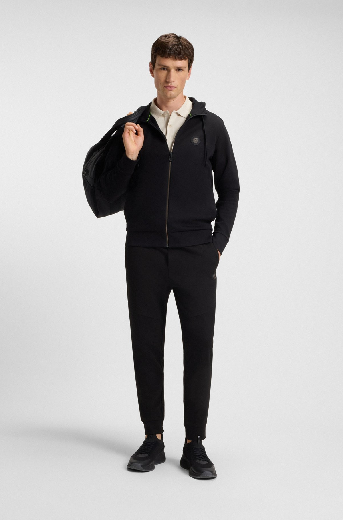 TRACKSUIT BOTTOMS WITH DOUBLE B MONOGRAM - 4