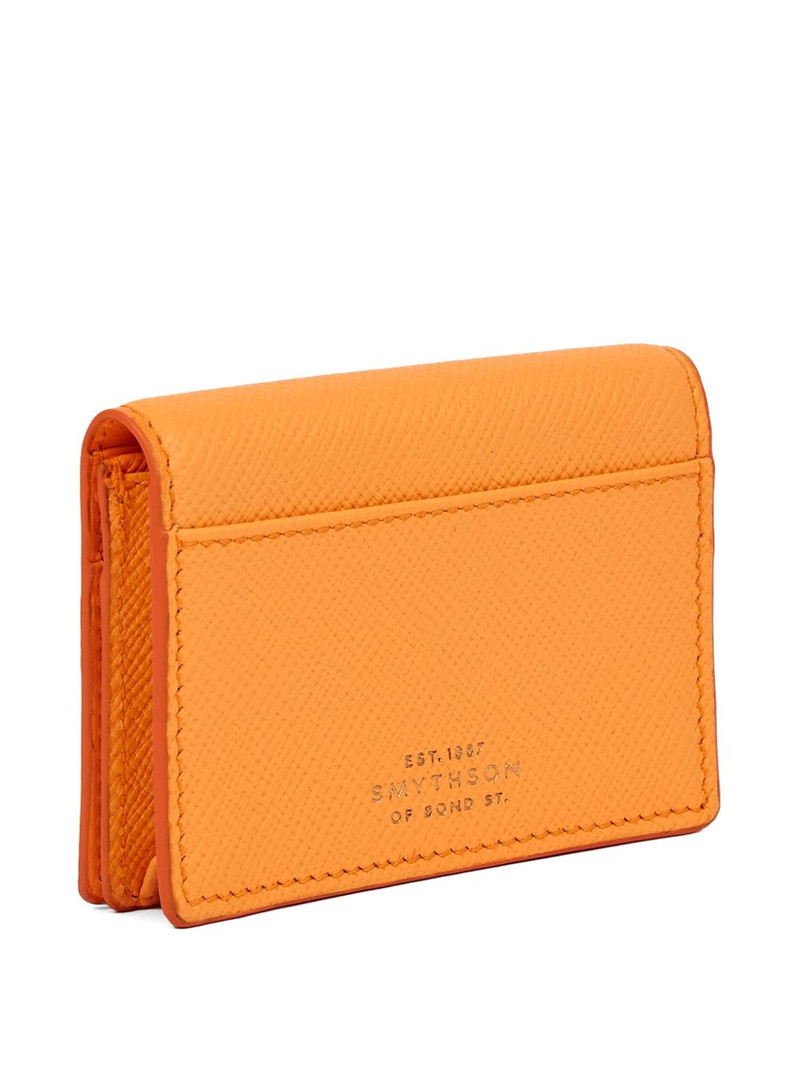 Smythson Panama snap-closure folded card case outlook