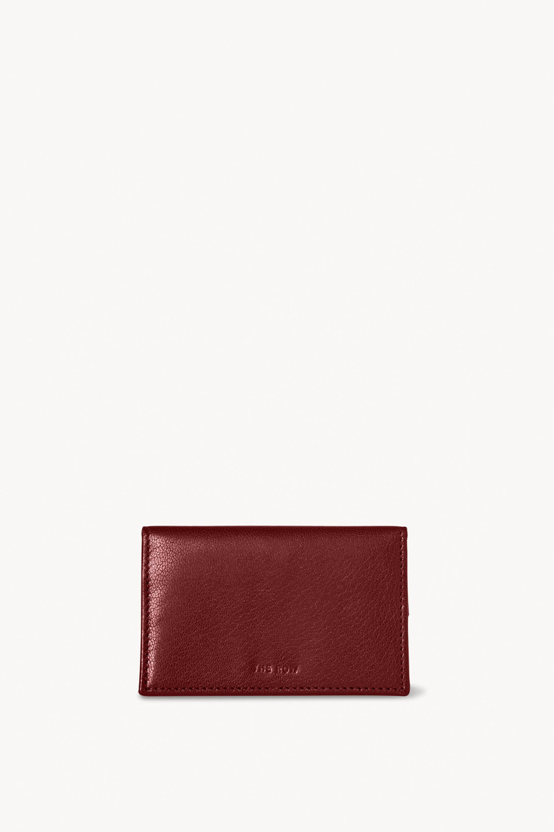 The Row Two Card Case in Leather outlook