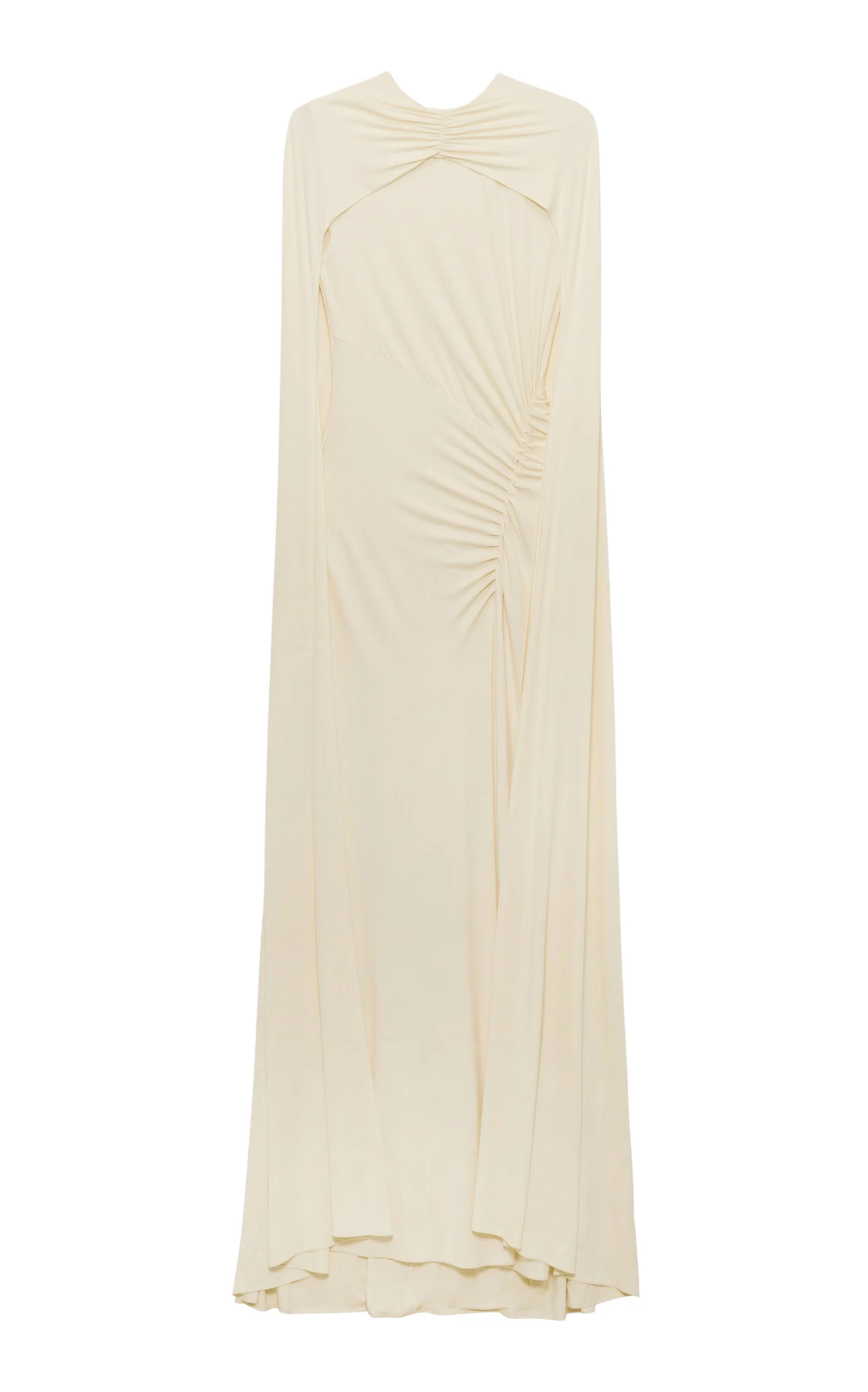 Demi Draped Jersey Cape Gown - 1