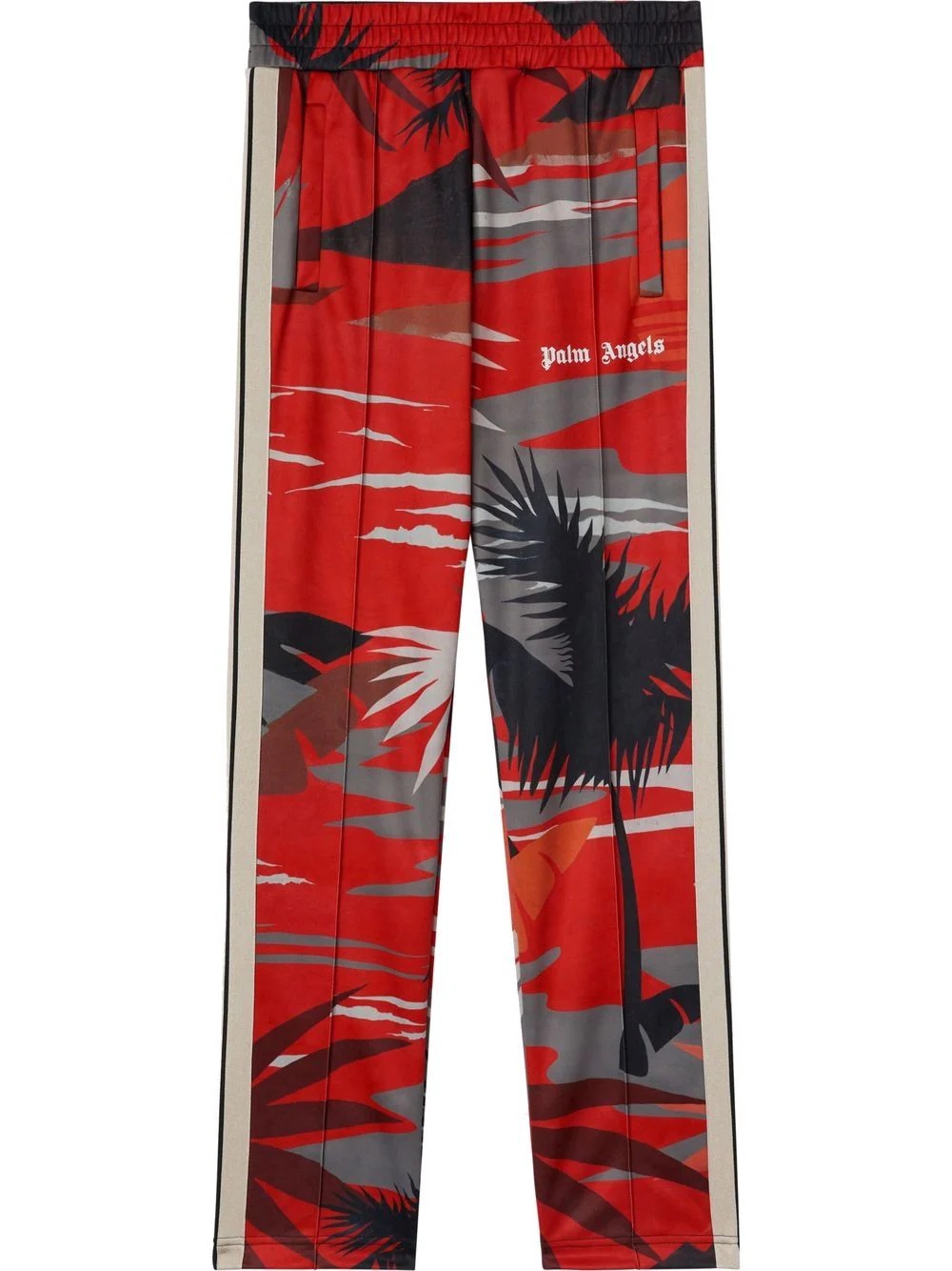 Hawaii-print track pants - 1