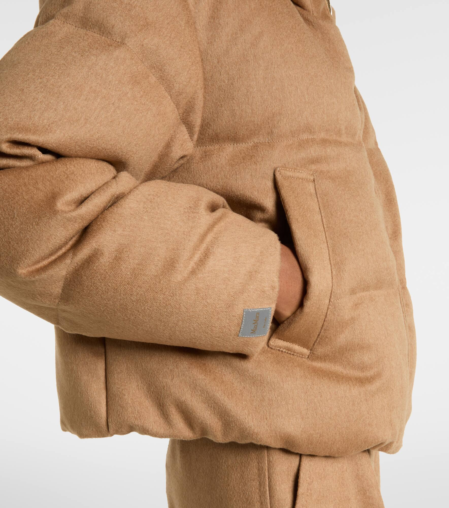 Dalia reversible camel hair taffeta down jacket - 5