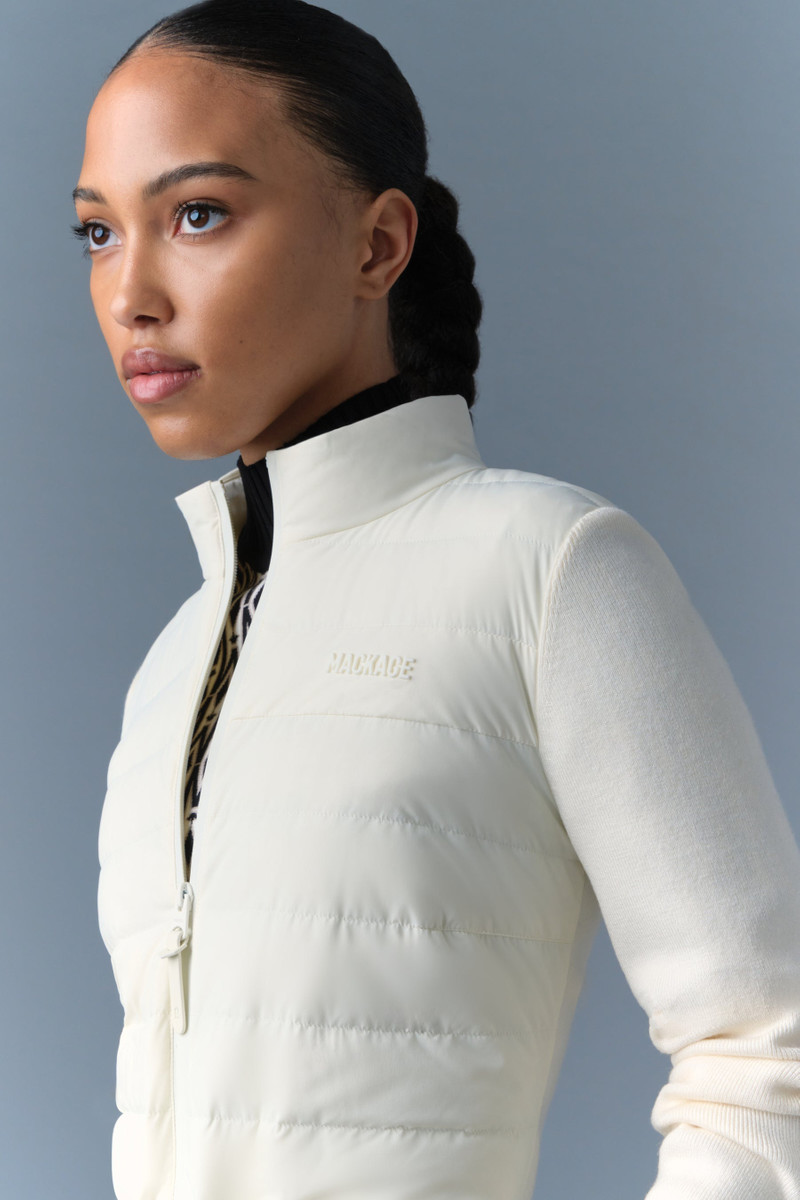 LAIKA Hybrid Down Jacket with Peplum 5