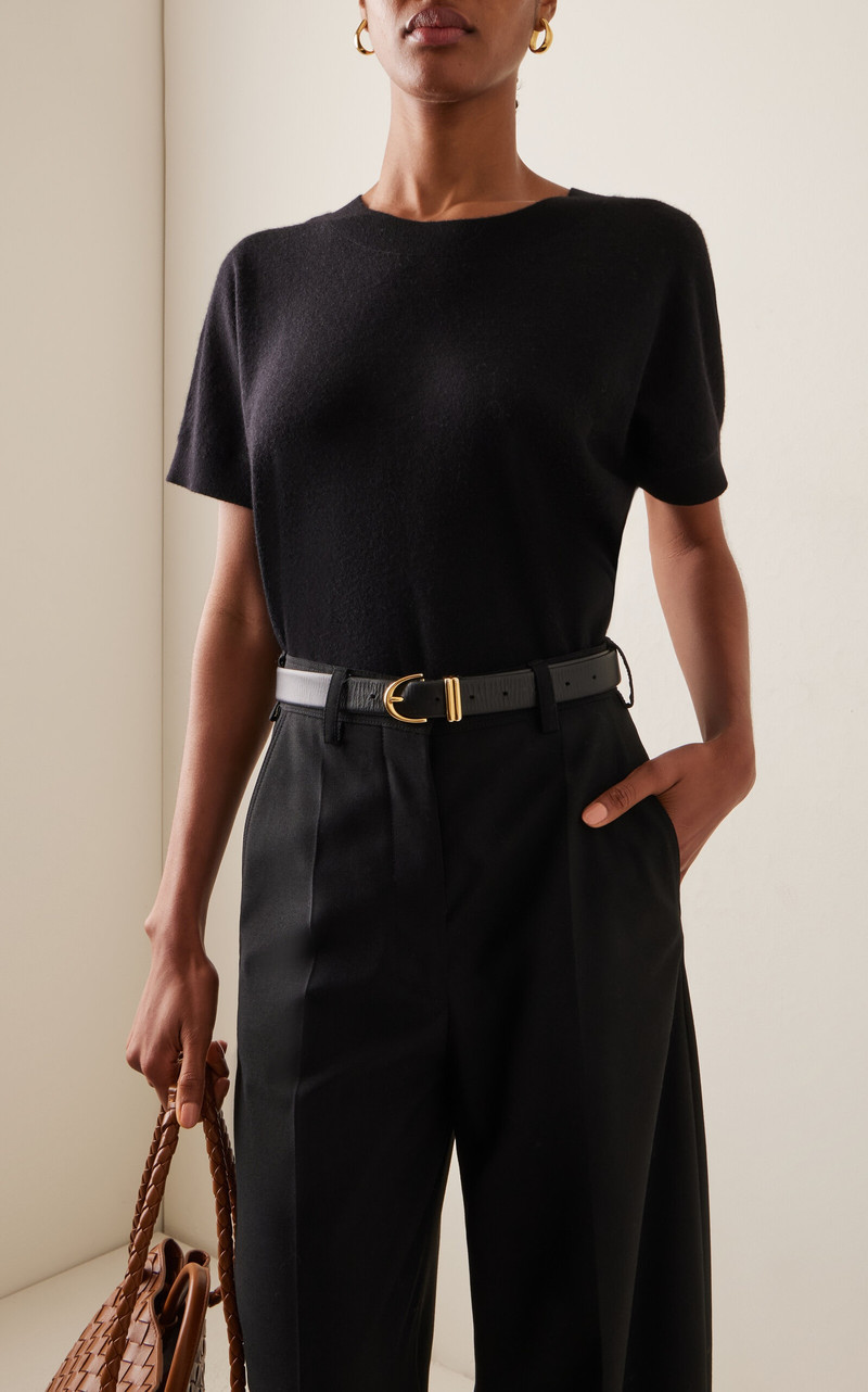 LISA YANG Marielle Cashmere Top black outlook