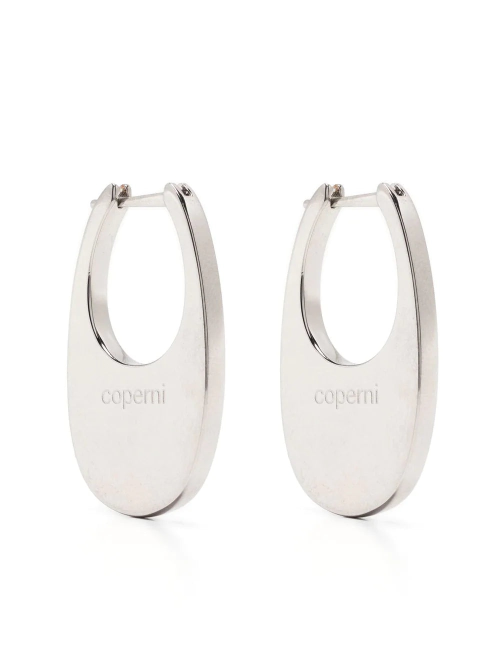 MEDIUM SWIPE EARRINGS (SILVER) - 1