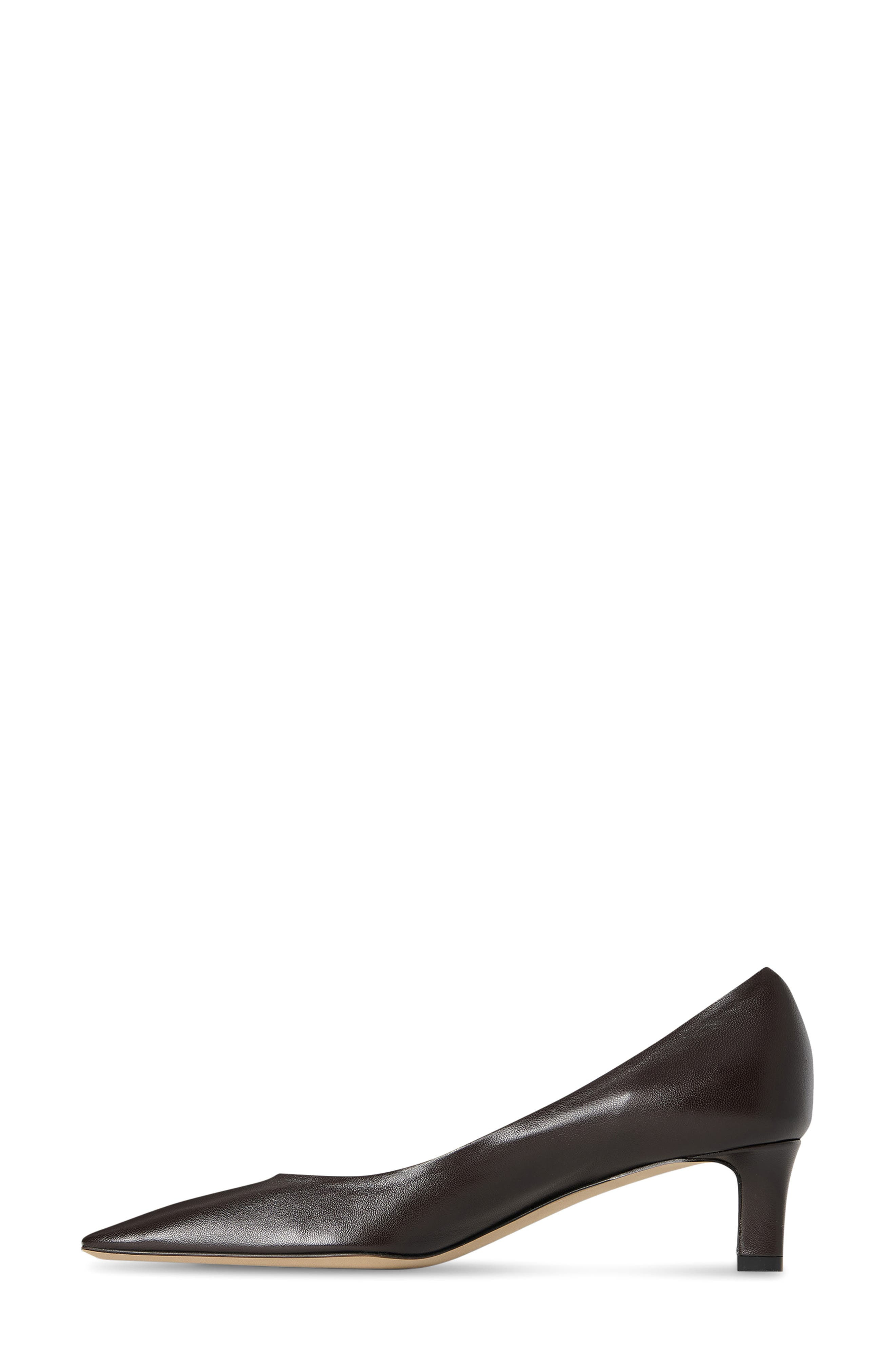 The Row Carla Kitten Heel Pump in Lacquer Brown at Nordstrom - 4