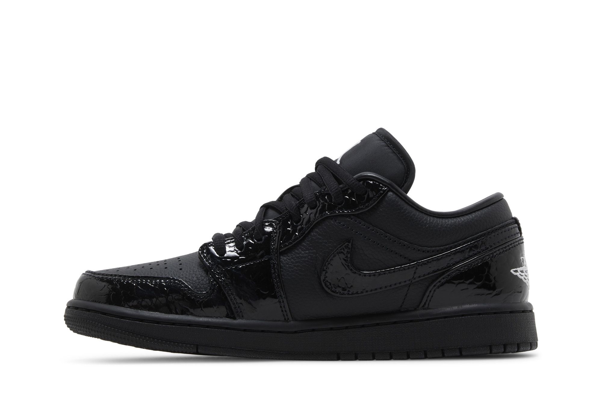 Wmns Air Jordan 1 Low SE 'Black Croc' - 3