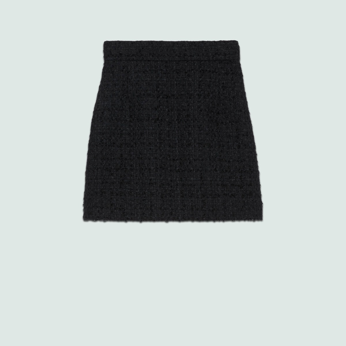 Wool tweed mini skirt - 1