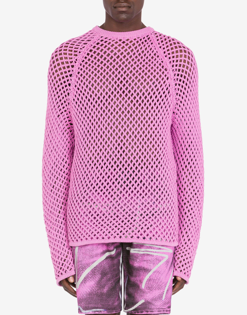 Moschino OPEN-KNIT COTTON AND NYLON JUMPER outlook