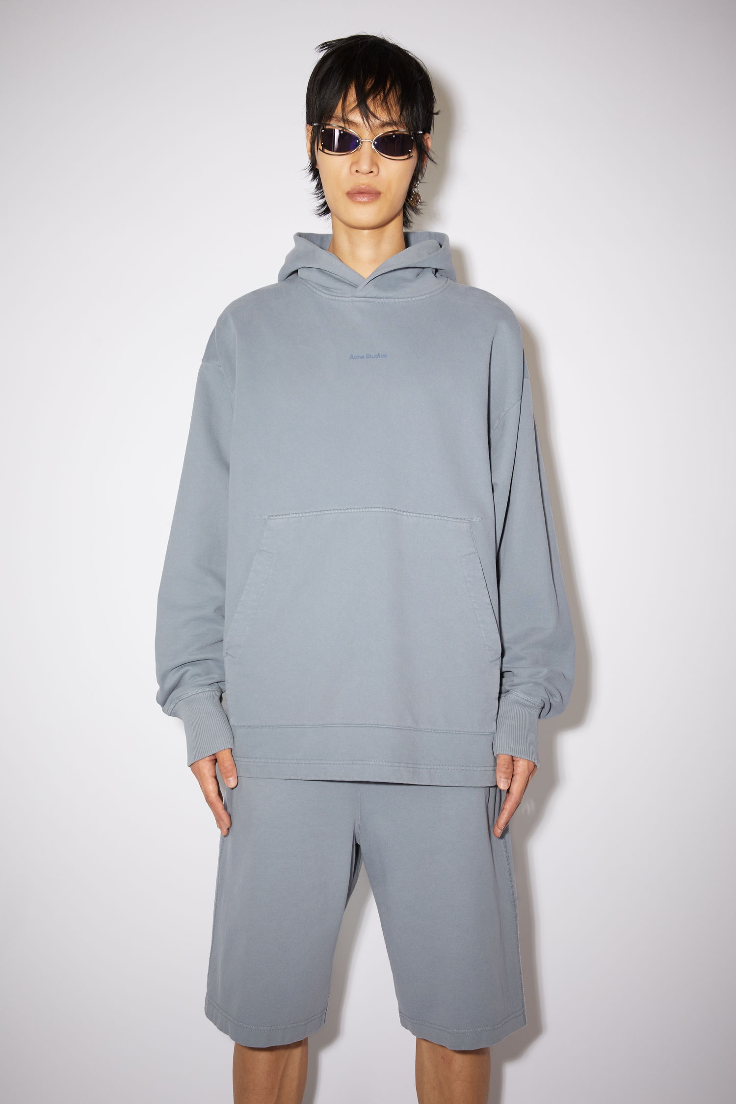 Hooded sweatshirt - Steel grey - 2