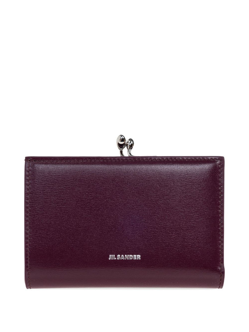 Jil Sander clasp-fastening leather wallet outlook