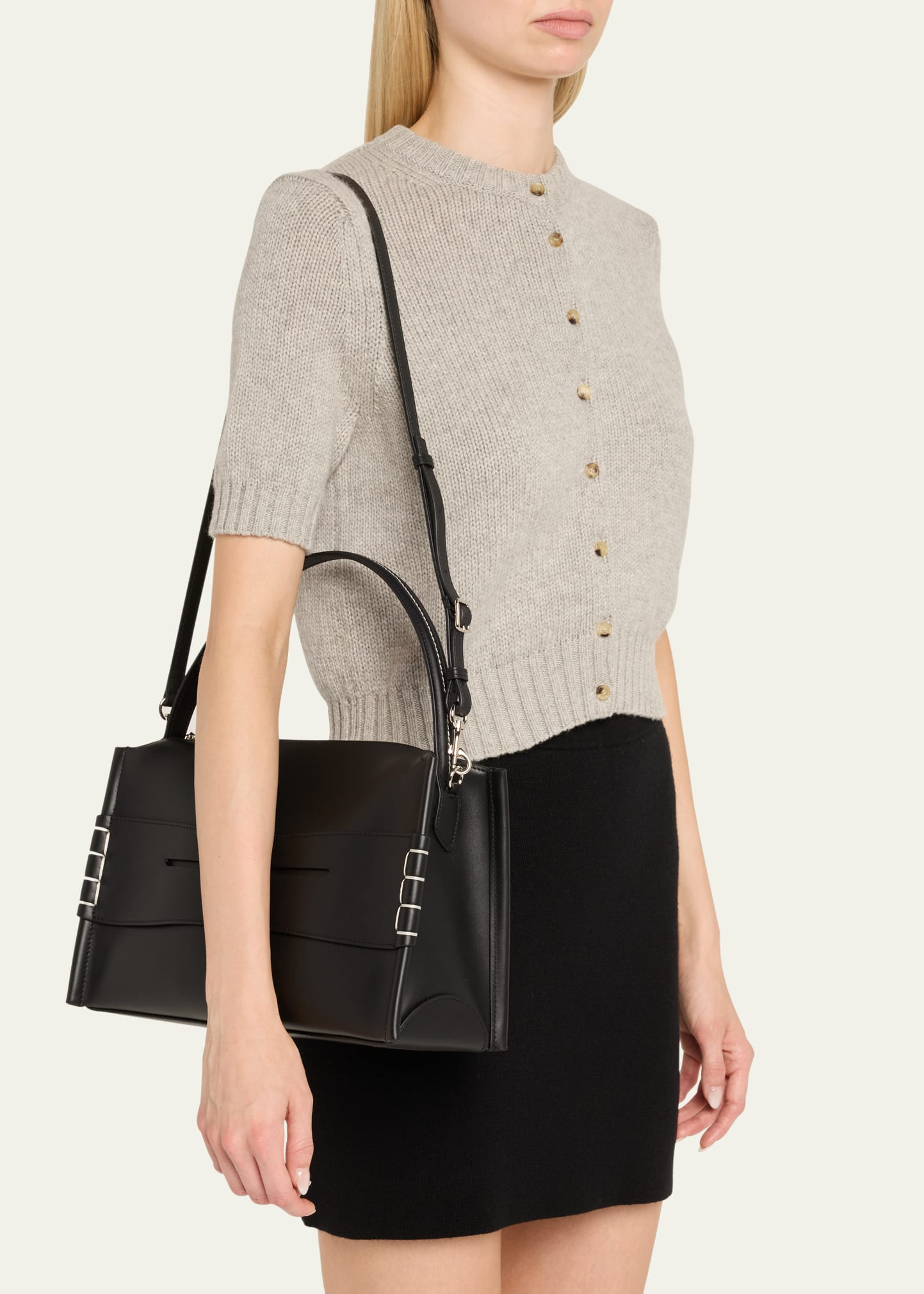 Loafer Medium Calf Leather Crossbody Bag - 2