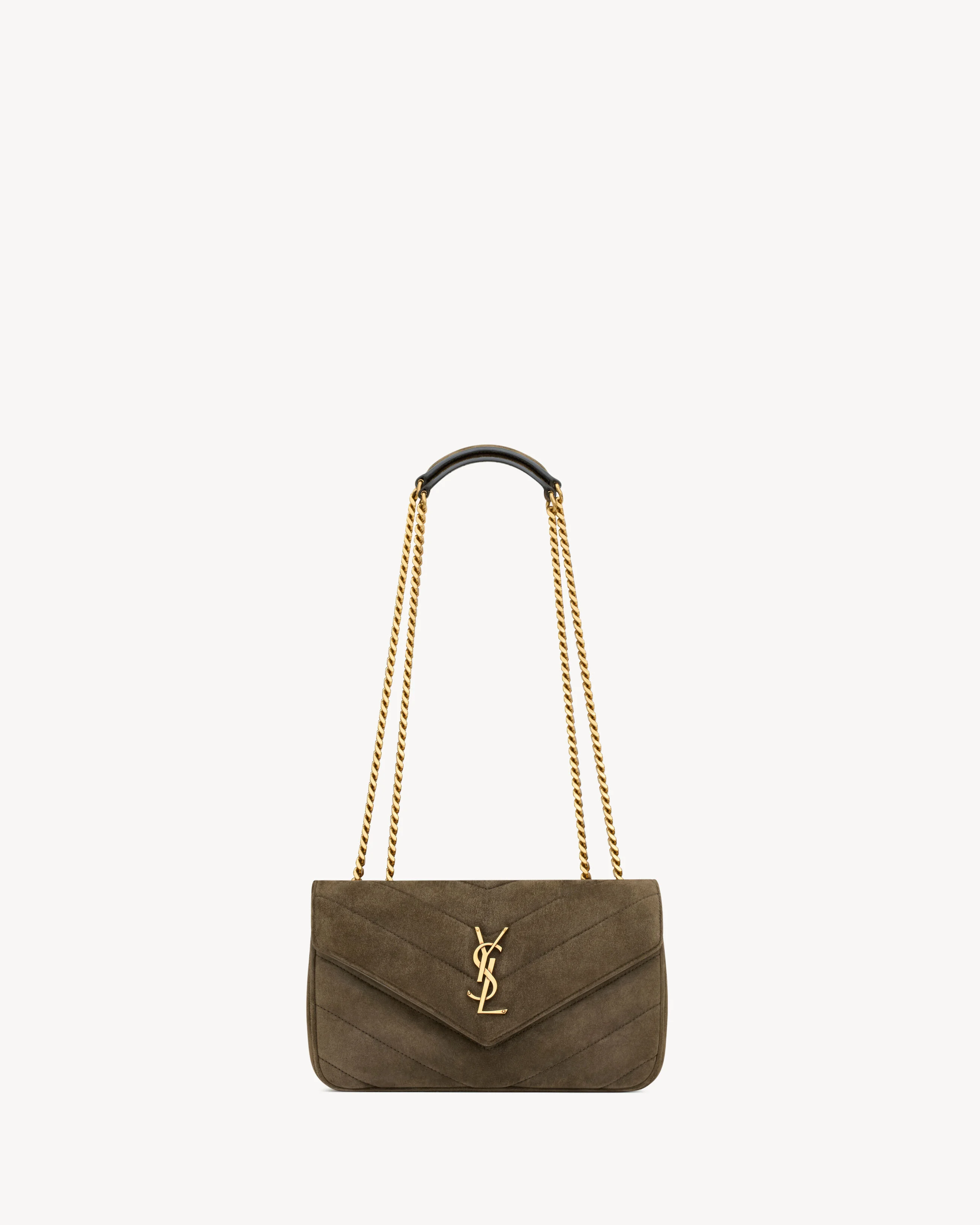 LOULOU SMALL IN MATELASSÉ SUEDE - 1