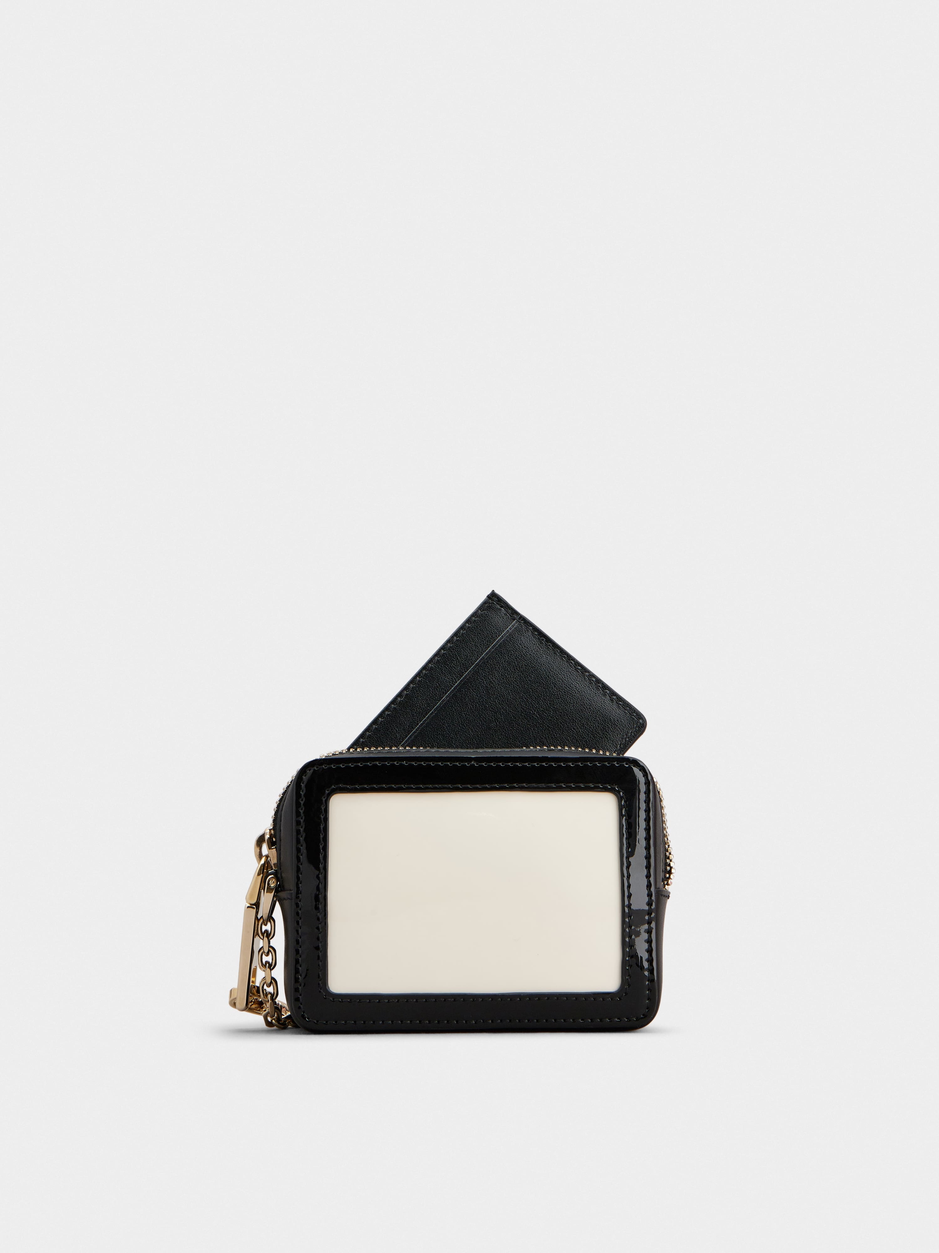Belle Vivier Cube Charm Lacquered Buckle Micro Bag in Patent Leather - 4