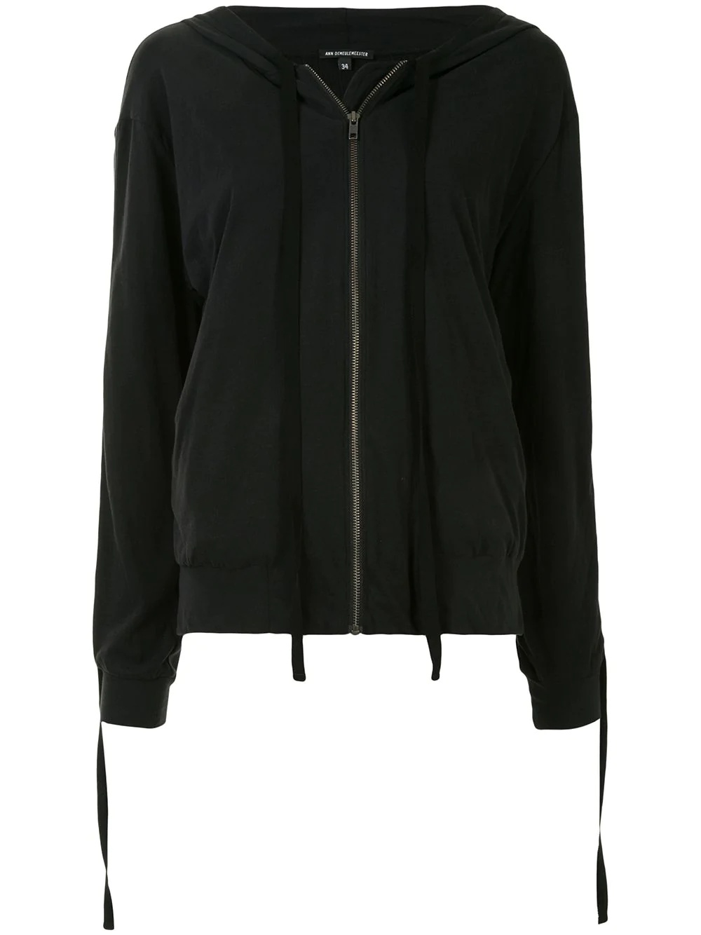 zip front hoodie - 1