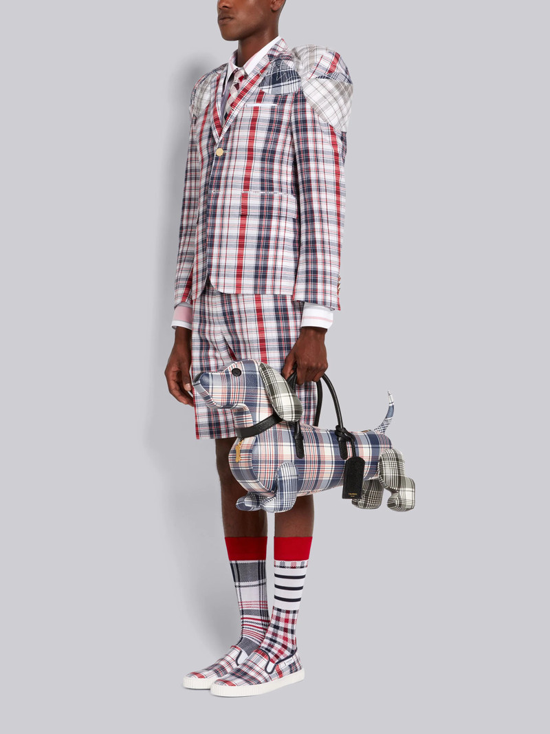 Multicolor Madras Printed Caviar Hector Bag 6