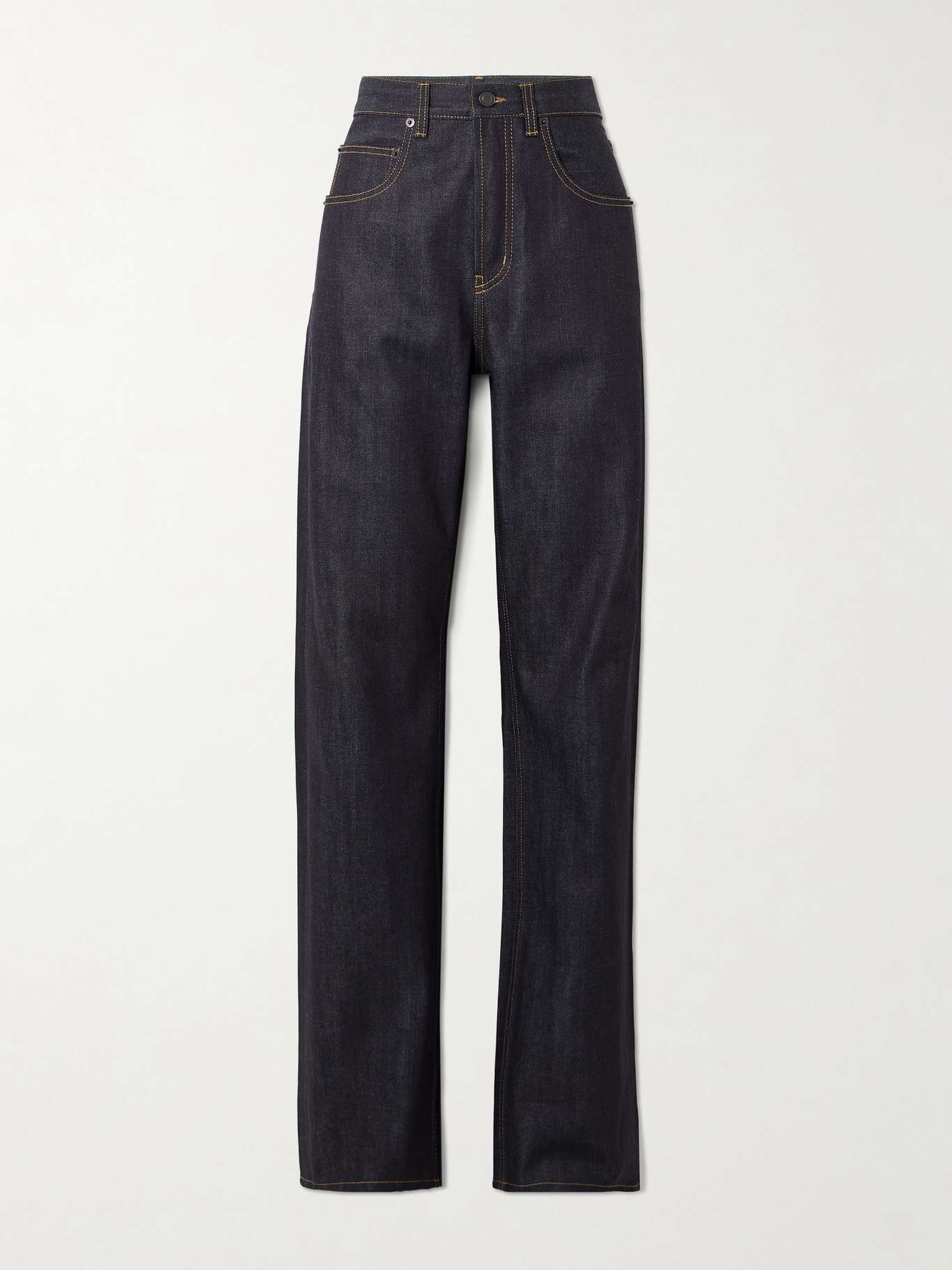 High-rise straight-leg jeans - 1