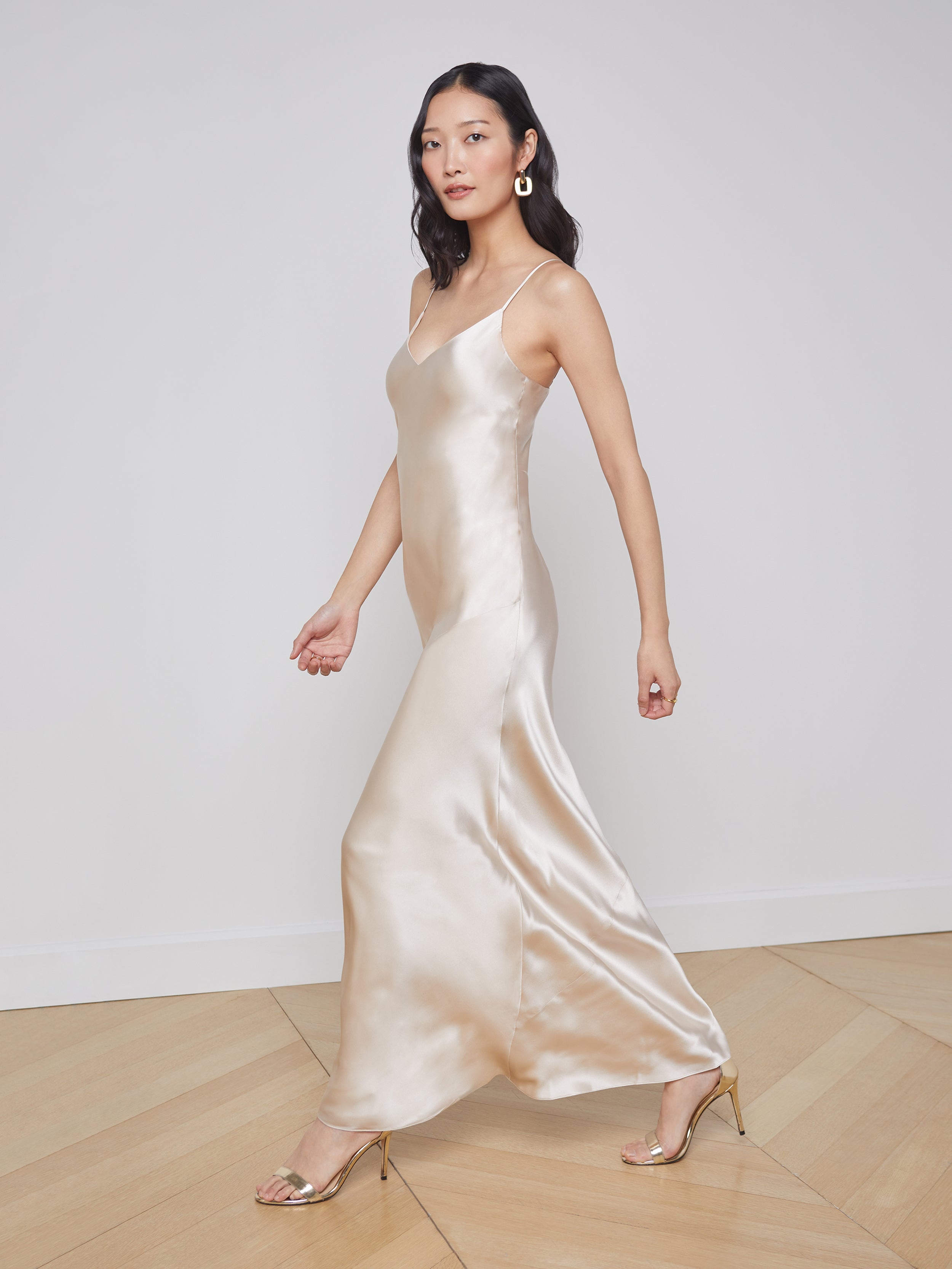 Serita Silk Slip Dress - 3