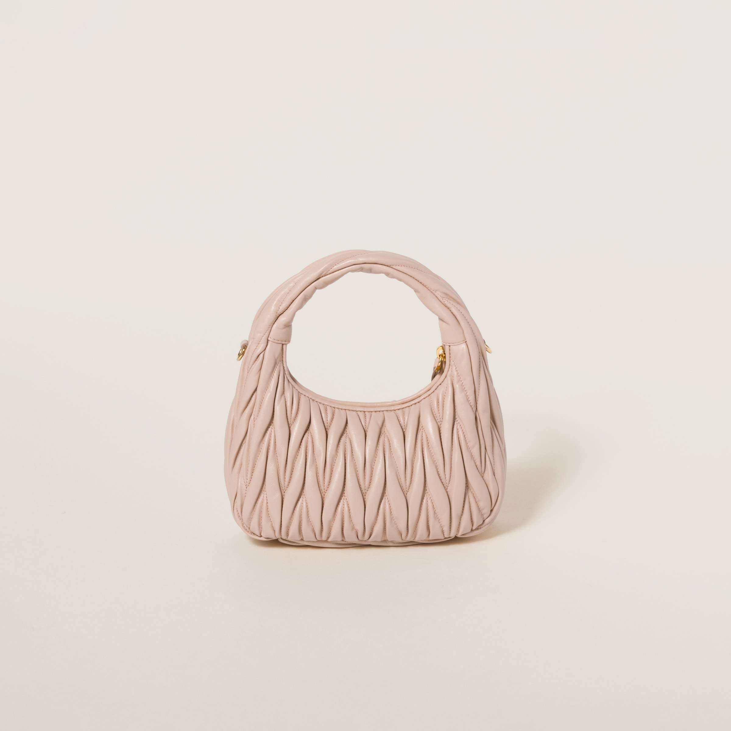 Wander matelassé nappa leather hobo bag - 4