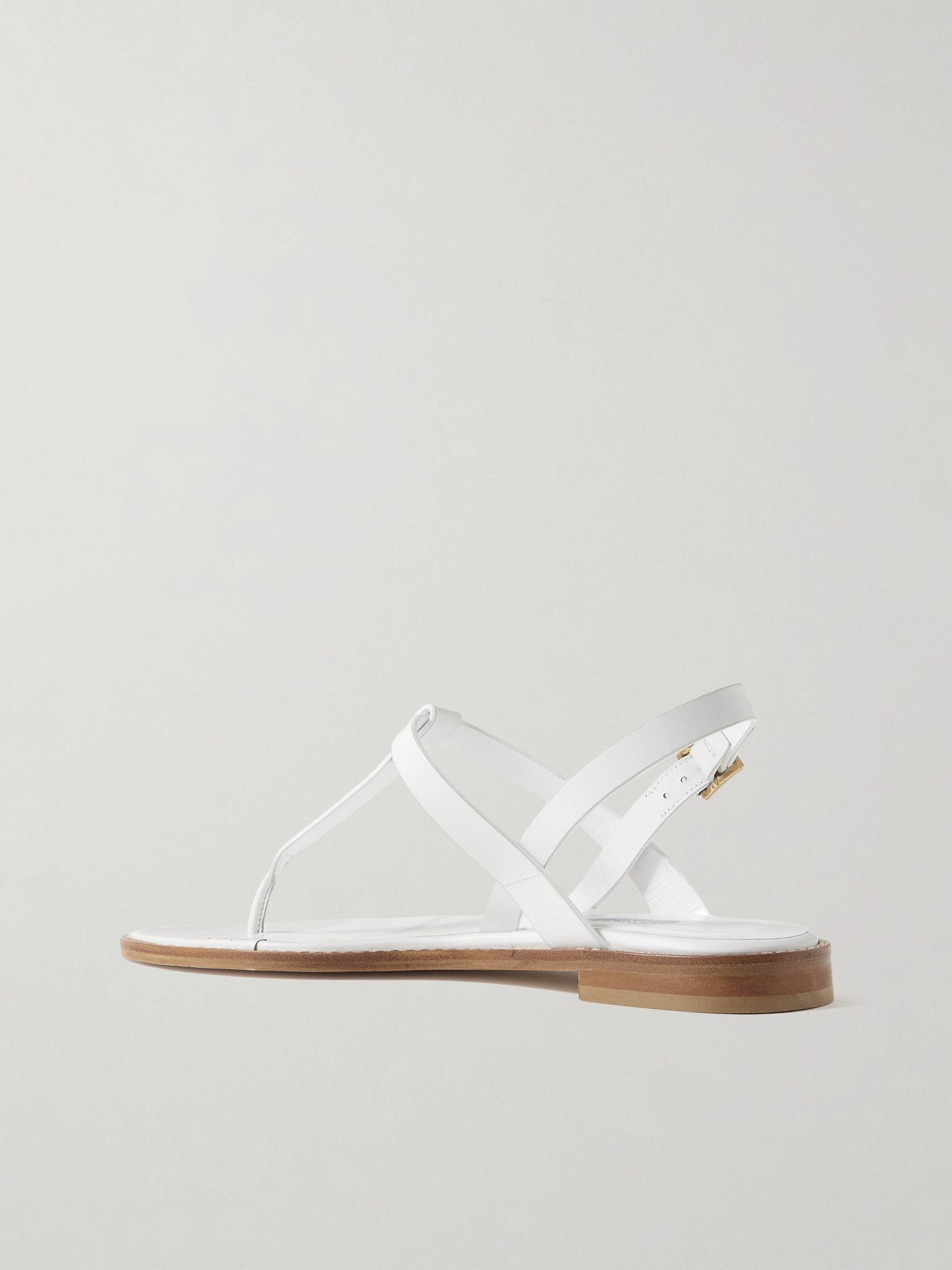 Hata leather slingback sandals White - 3