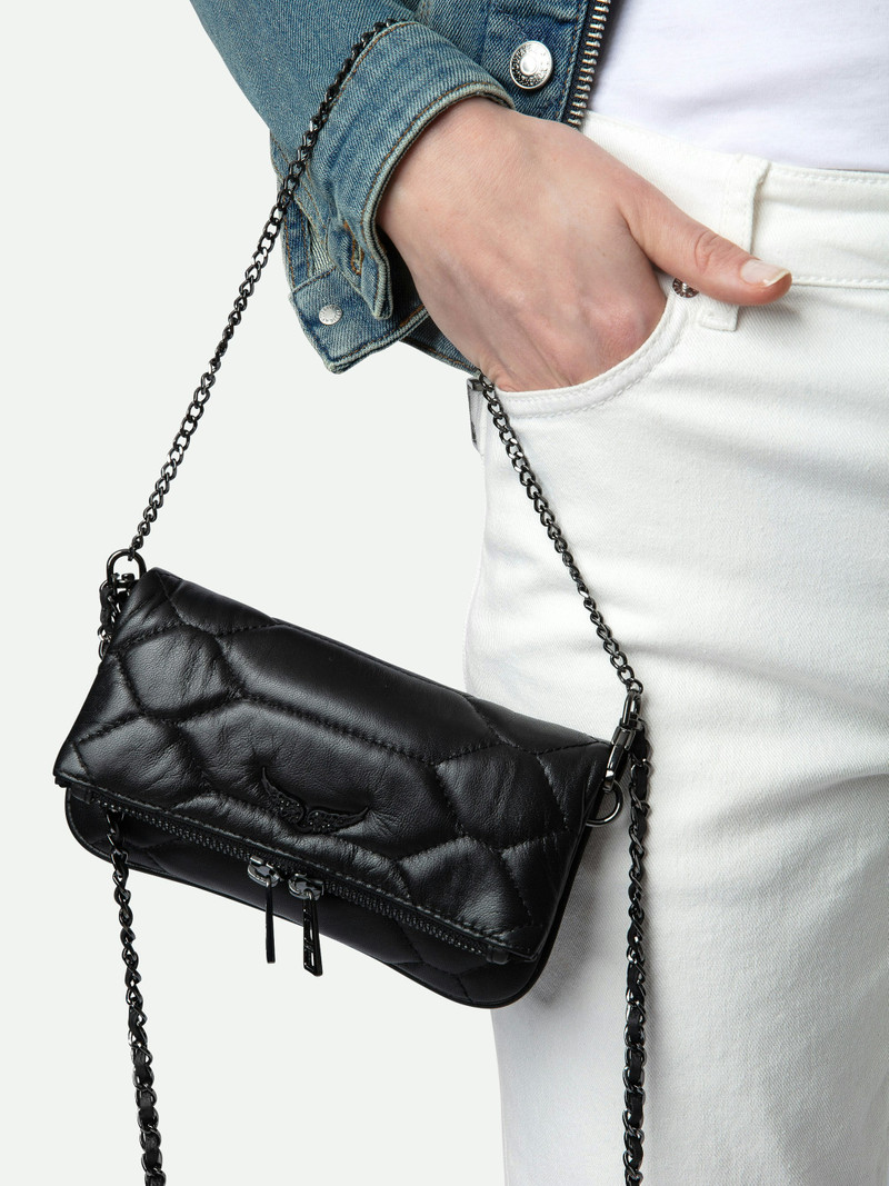 Rock Nano Quilted Leather Clutch 6