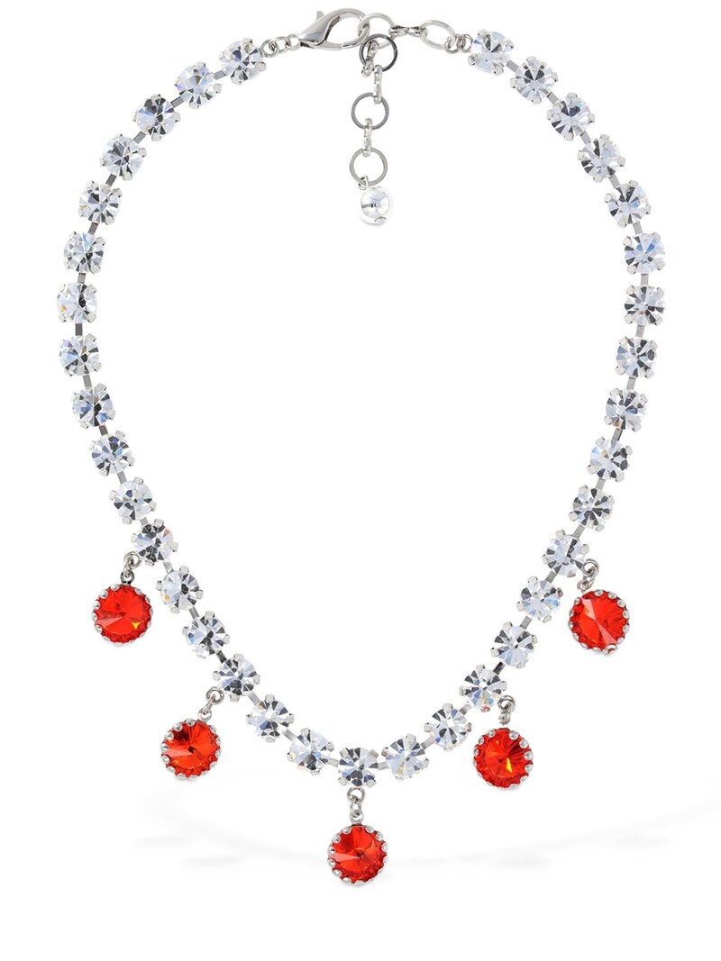CHAIN NECKLACE W/ ORANGE ELEMENTS - 1
