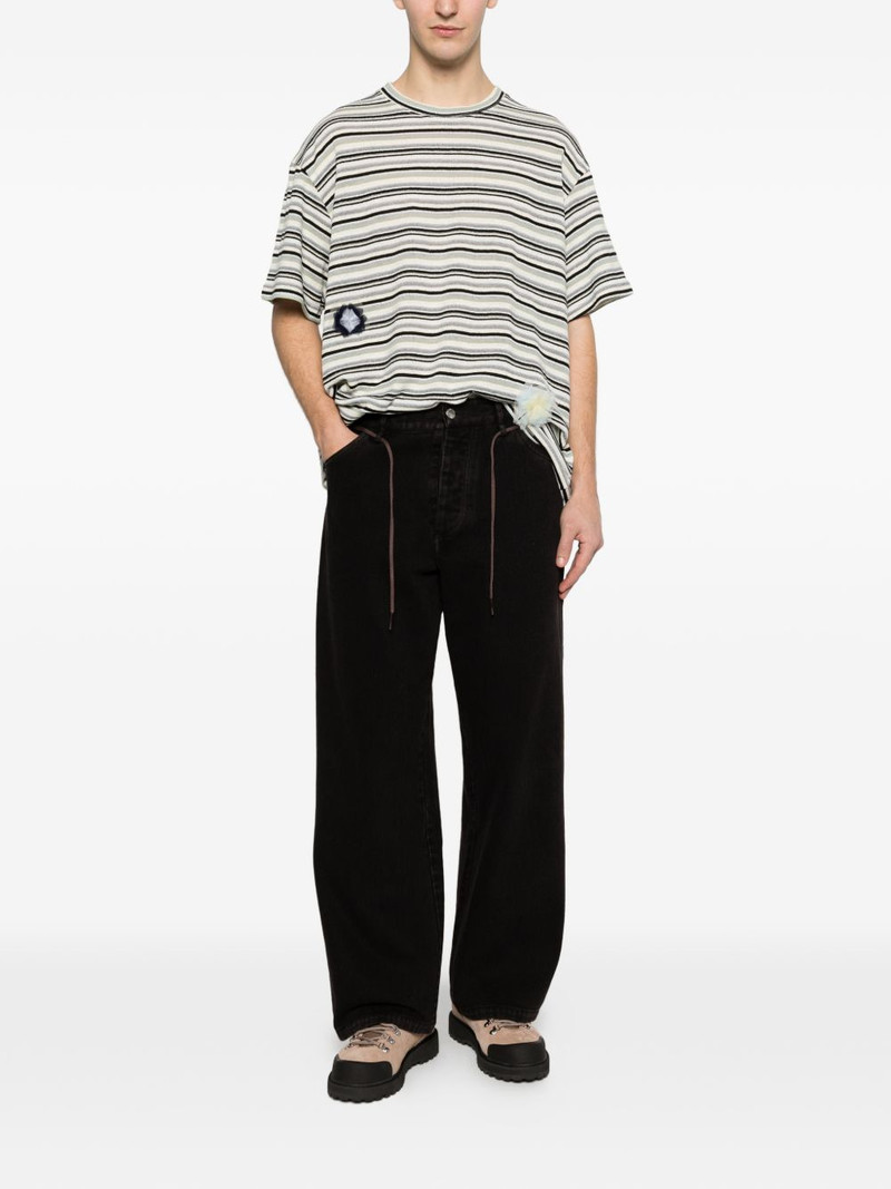 Song for the Mute striped-pattern T-shirt outlook