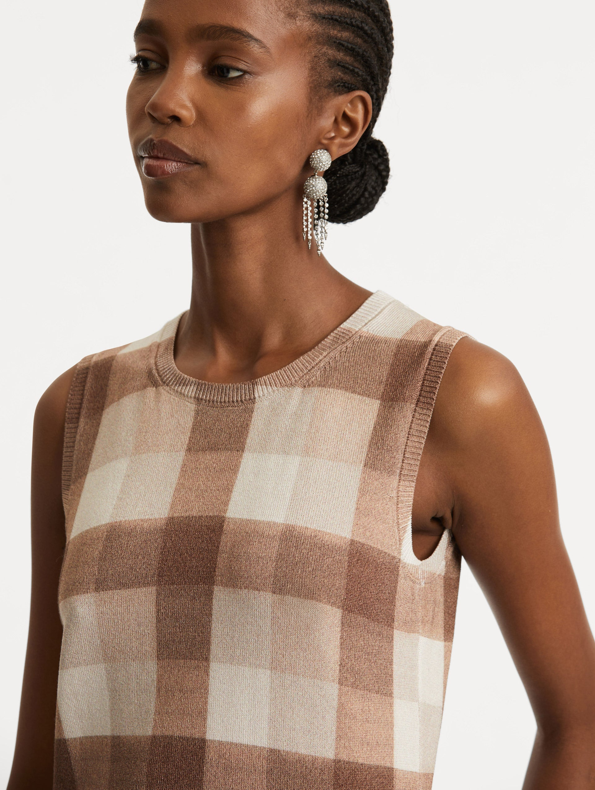 PLAID PRINTED CARDIGAN - 5