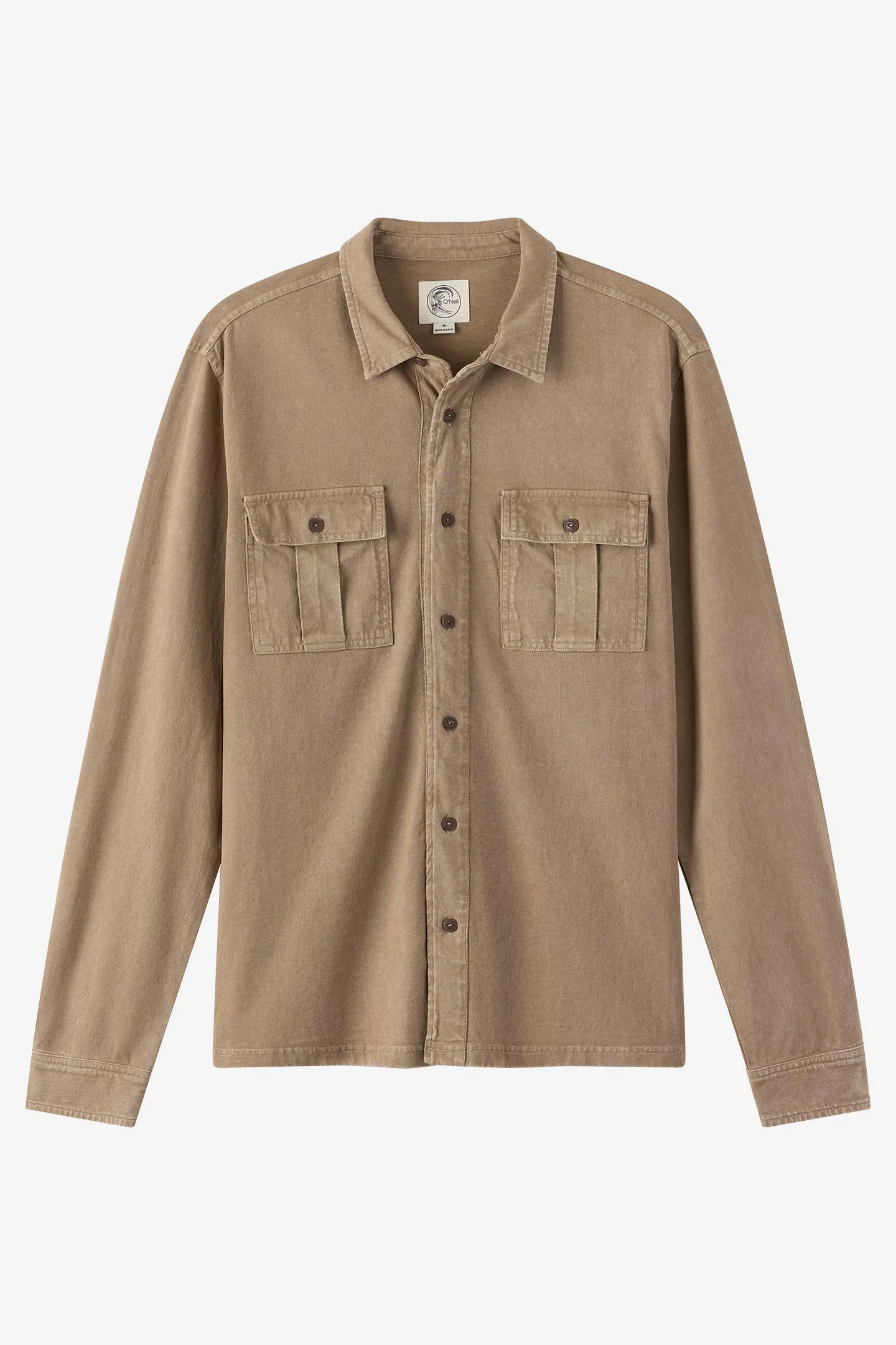 O'Riginals Long Sleeve Button Front Knit Shirt - 1