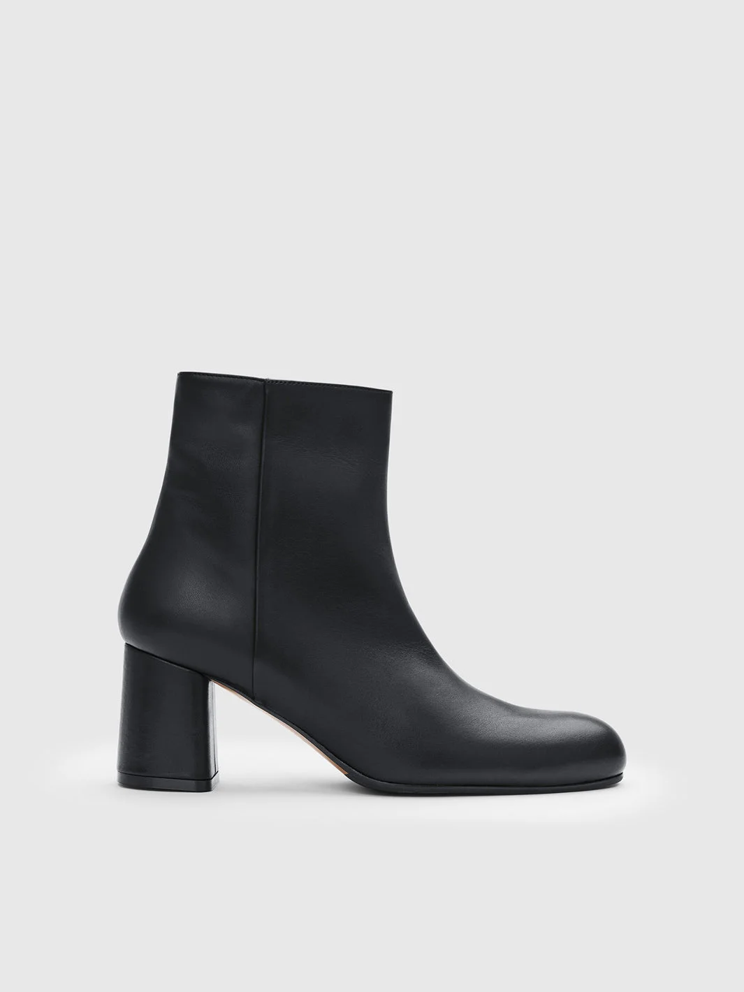 Miola Black Leather Ankle boots - 1