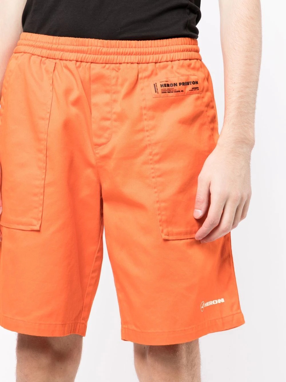 recycled cotton track shorts - 5