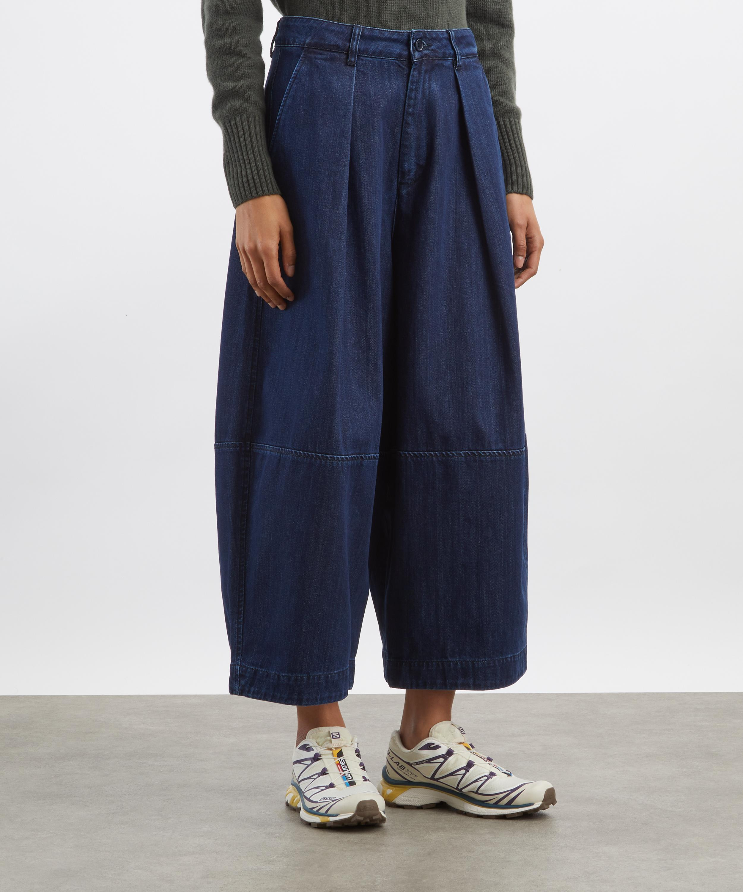 Indigo Earth Deadbeat Wide-Leg Trousers - 3