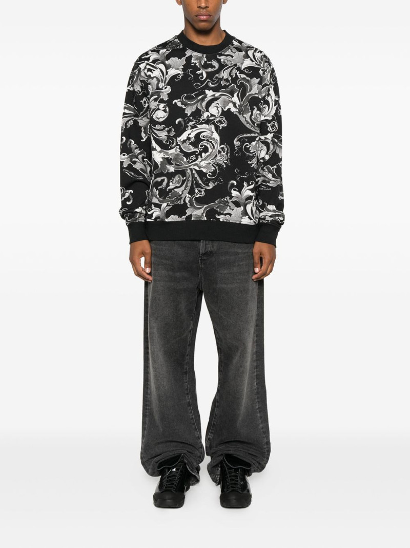 VERSACE JEANS COUTURE baroque-print sweatshirt outlook