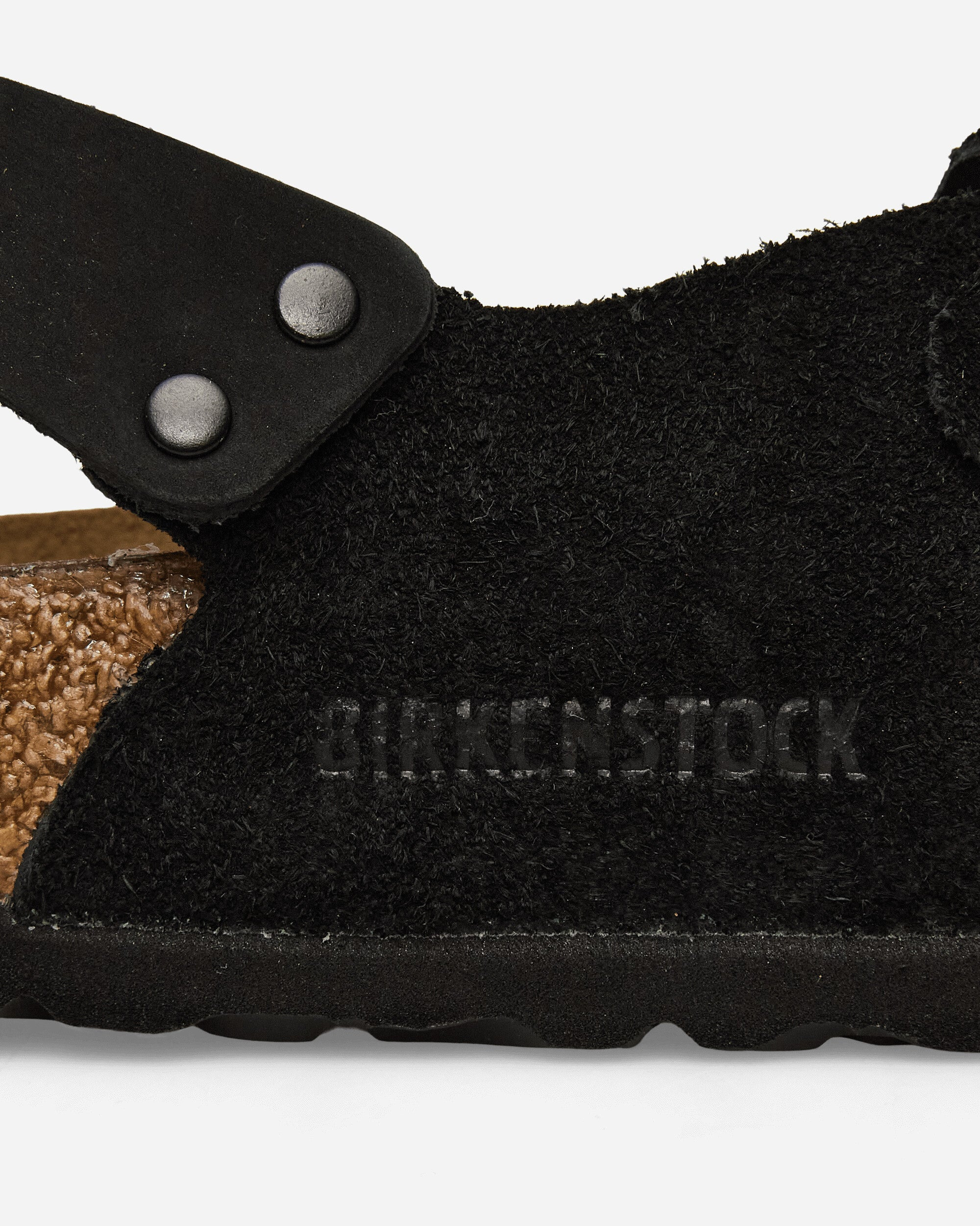 Tokio Suede Sandals Black - 6