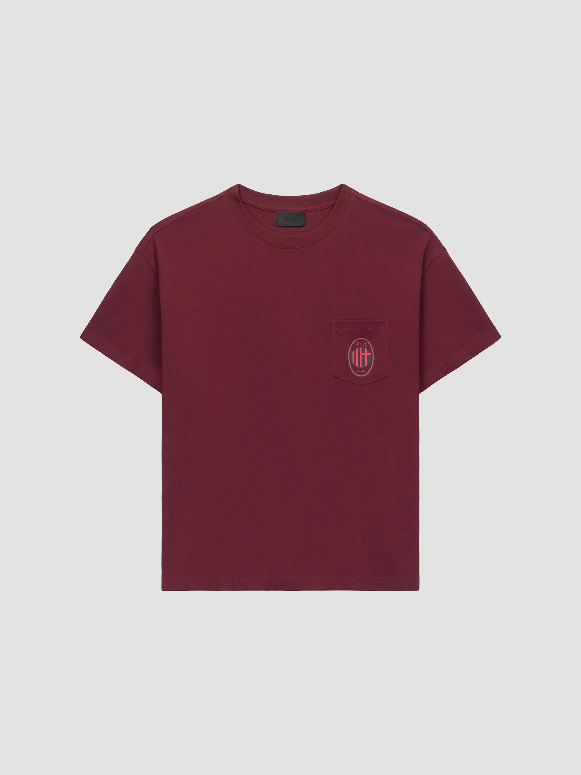 Men's Curva Ultra Bastien Logo Cotton T-Shirt - Burgundy Ball Print - 1