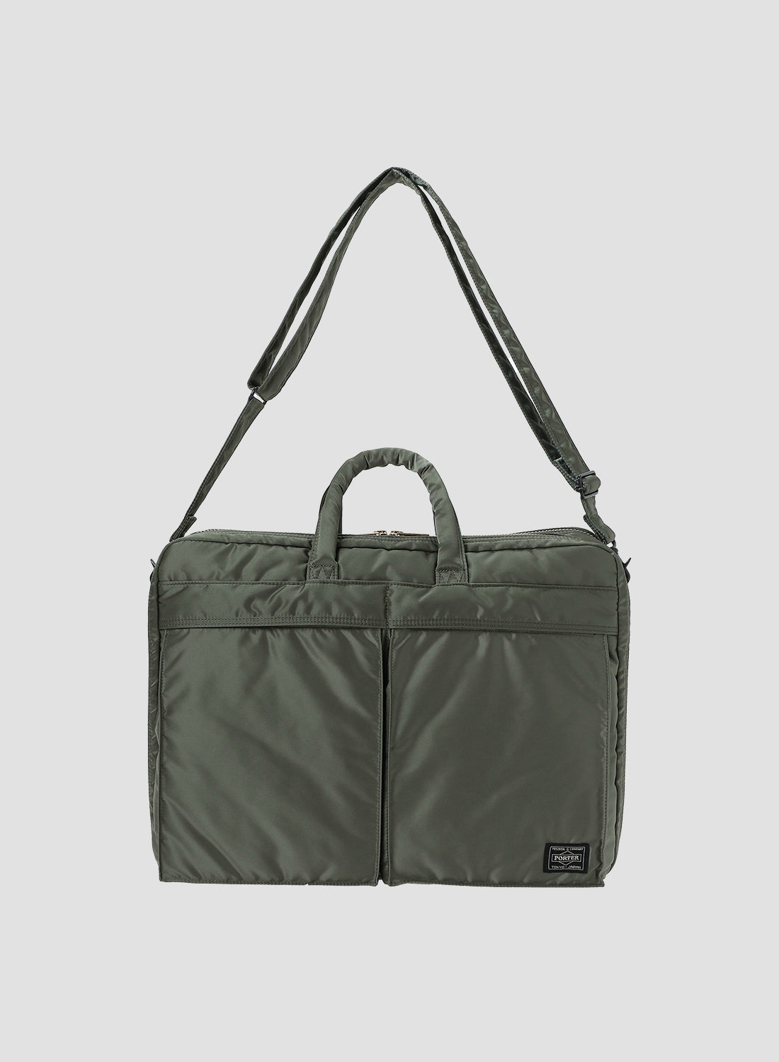 Porter-Yoshida & Co Tanker 2Way Briefcase in Sage Green - 3