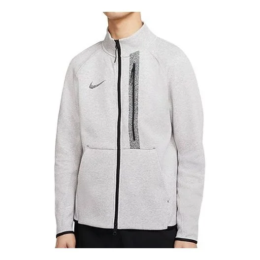 Nike Athleisure Casual Sports Stand Collar Jacket Gray CJ4501-902 - 1