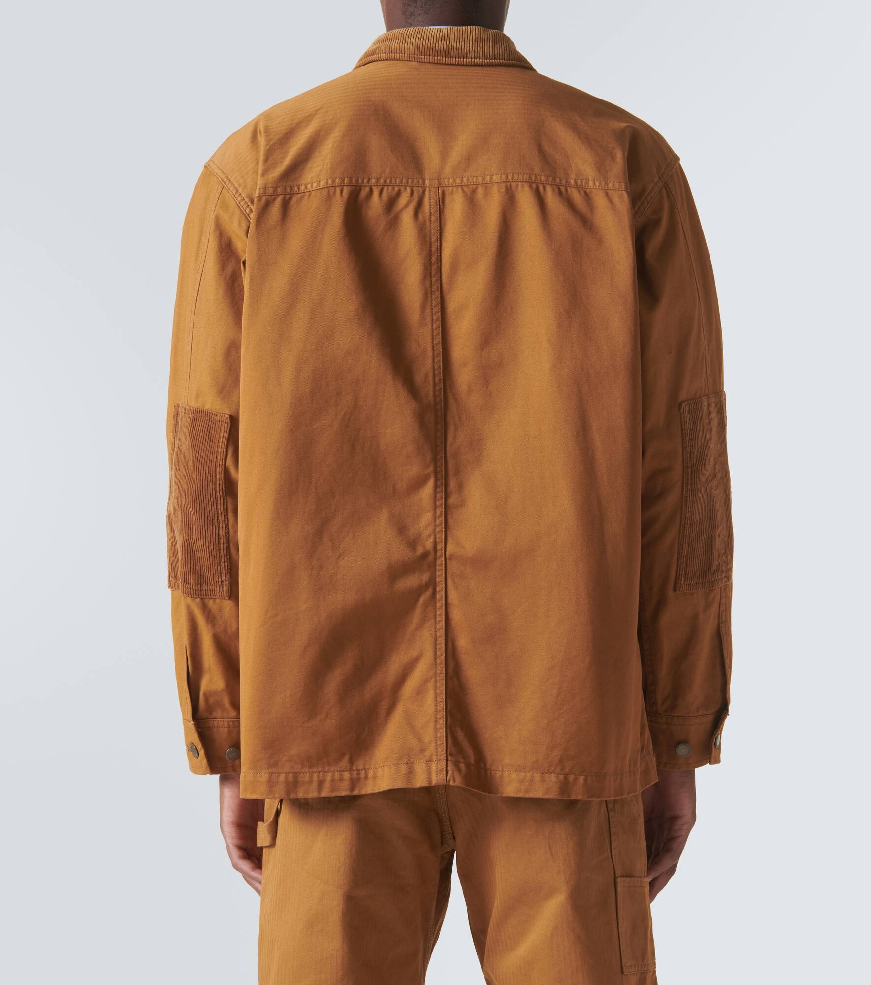 Corduroy-trimmed cotton jacket - 4